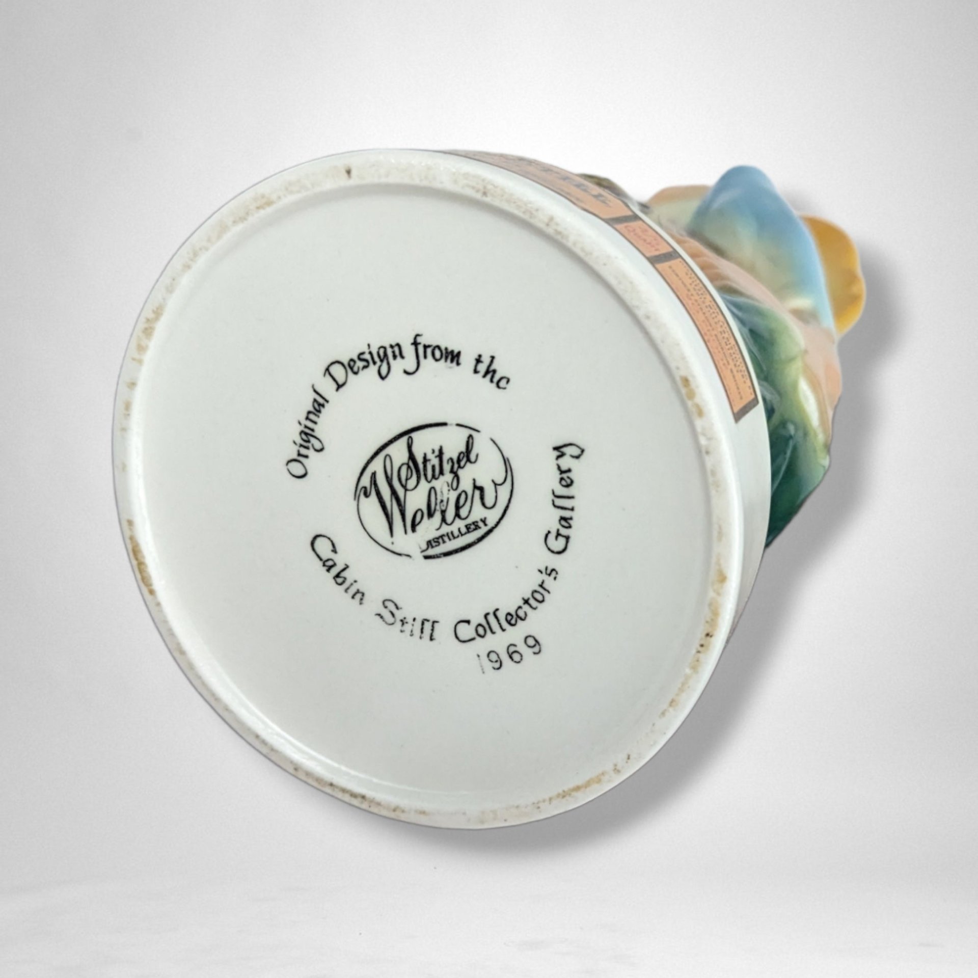 1969 Old Cabin Sill Kentucky Bourbon Vintage Empty Decanter - Rare Collectible Whiskey Container