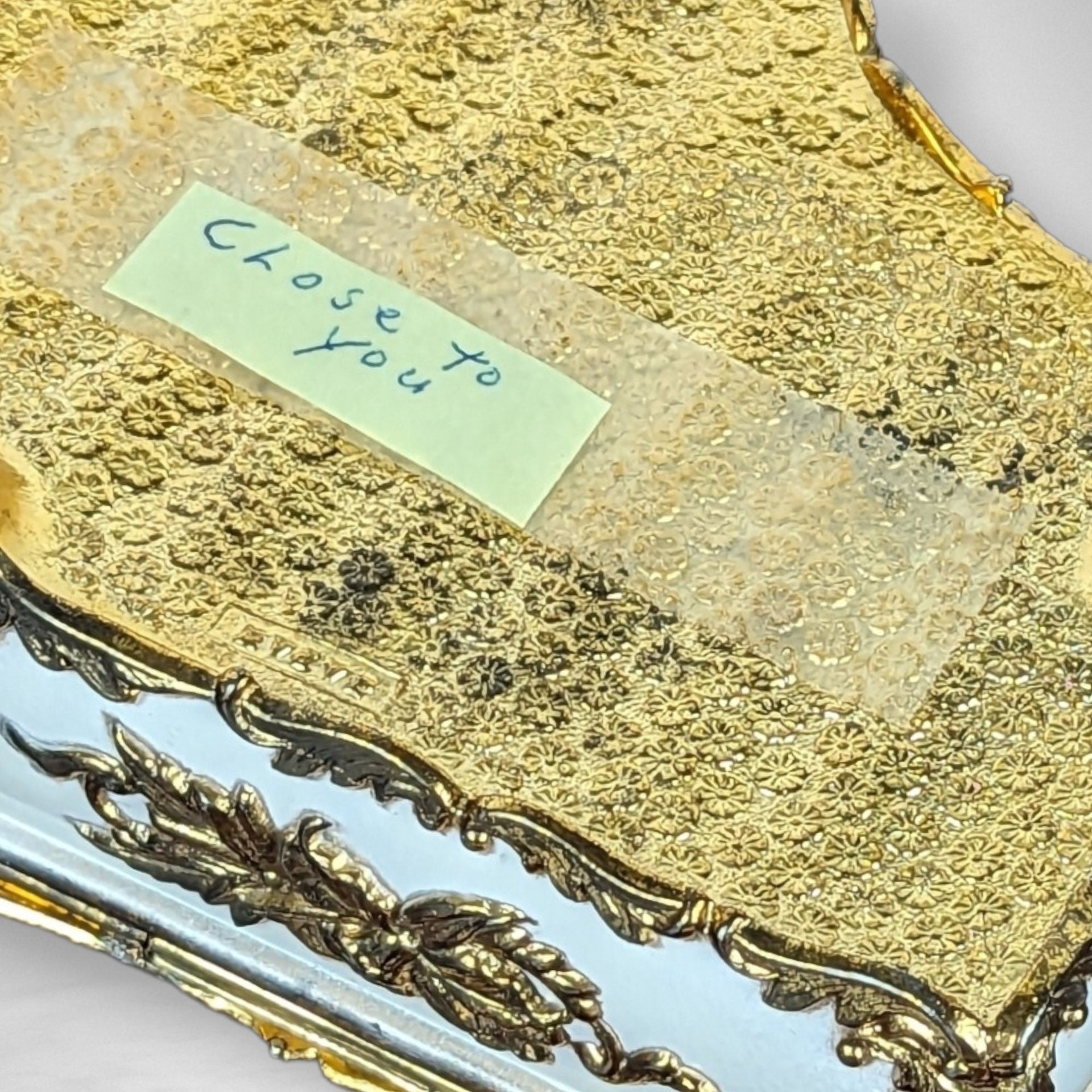 Vintage Enamel and Porcelain Piano Music Box