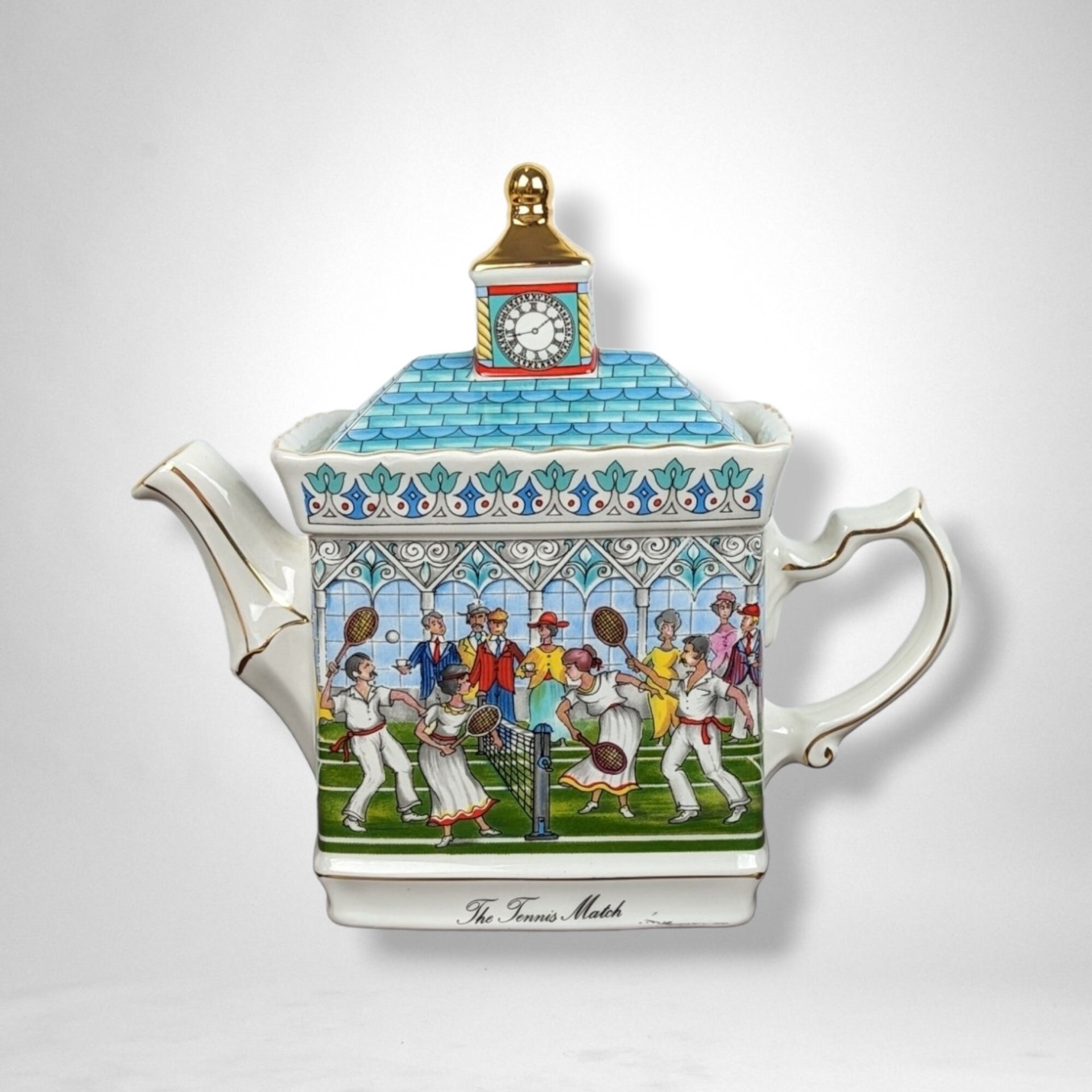Sadler Championship's Tennis Match Teapot - Collectible Porcelain
