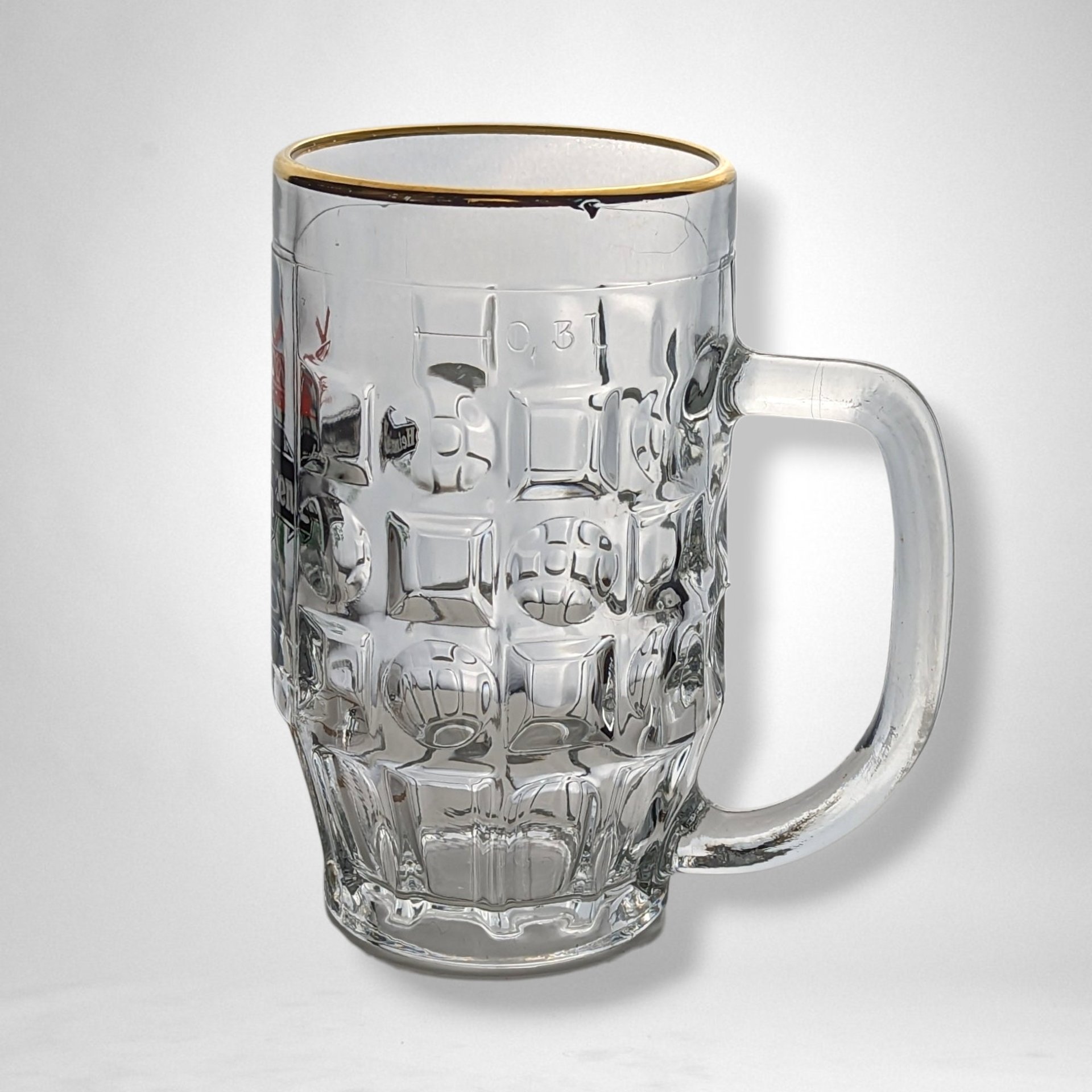 Vintage Heineken Glass Mug - Retro Beer Collectible