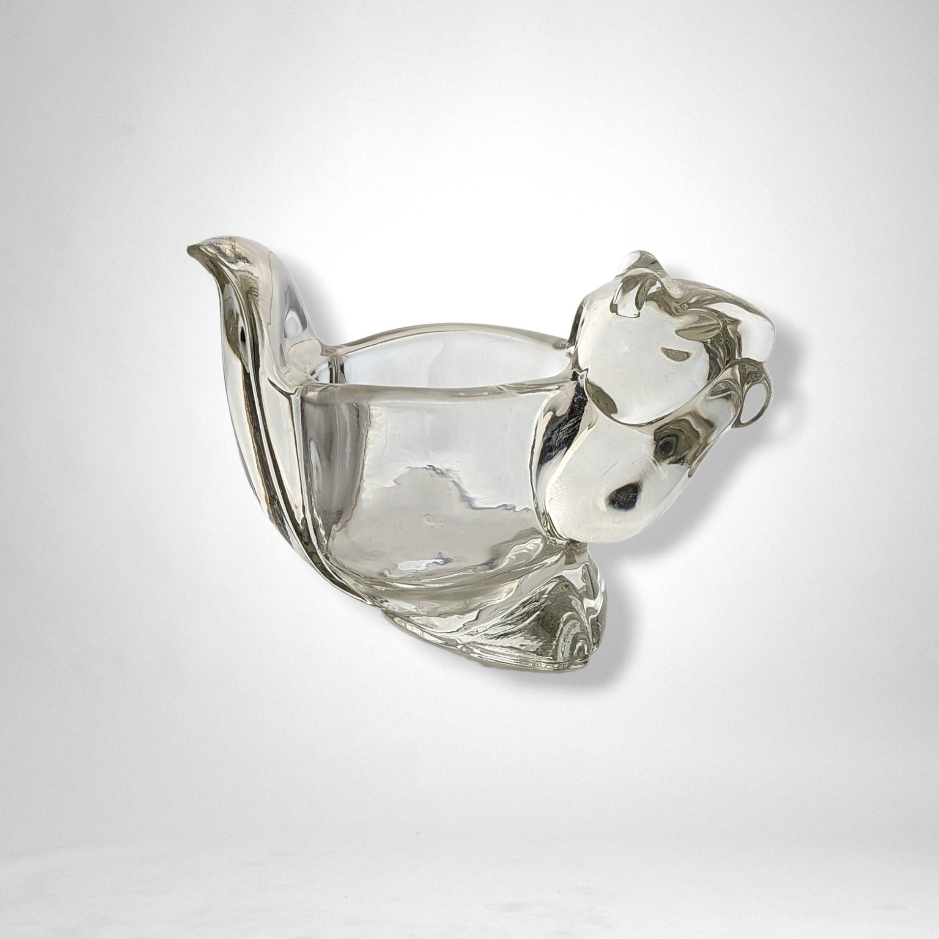Avon Glass Squirrel Votive Candle Holder
