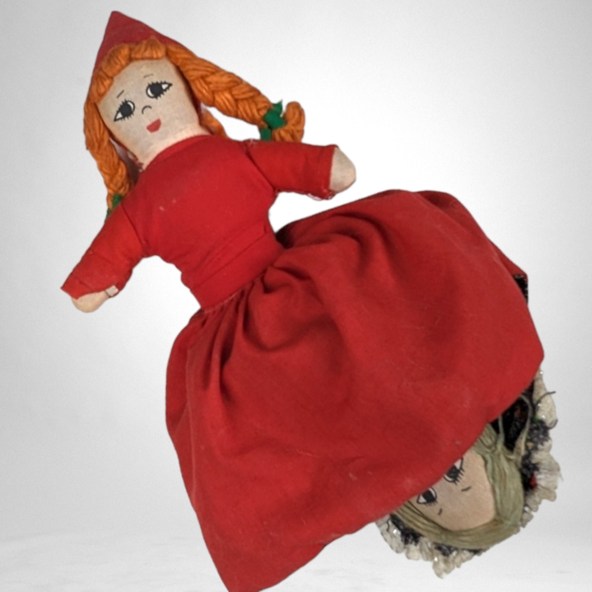 Vintage 3 in 1 Little Red Riding Hood Topsy Turvy Storytelling Doll