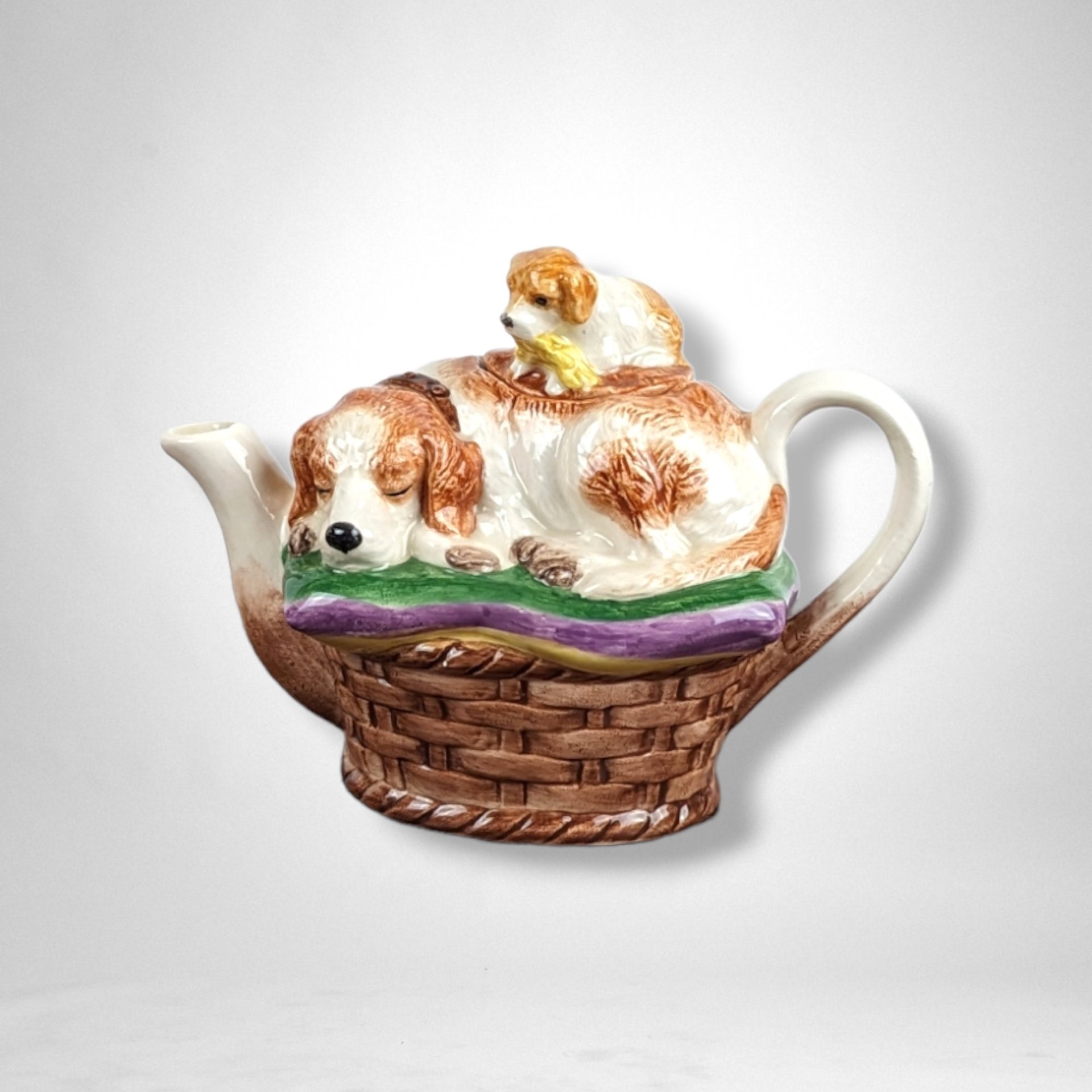 Noritake Decorative Small Teapot with Dogs