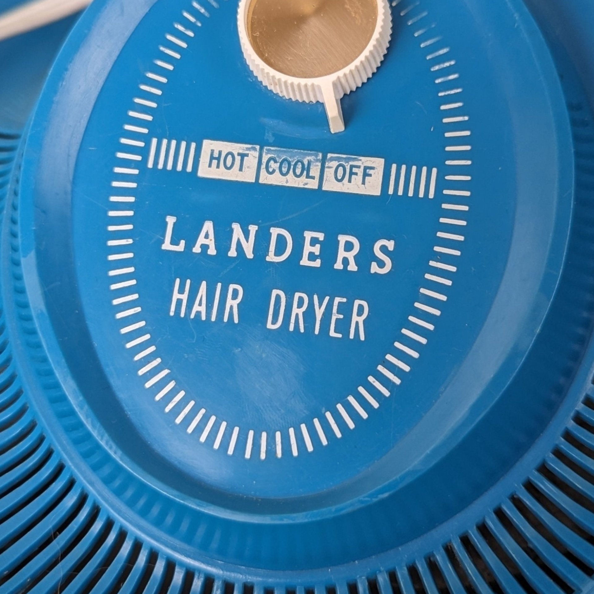 Vintage Landers Portable Hair Dryer with Bonnet - Retro Beauty Appliance