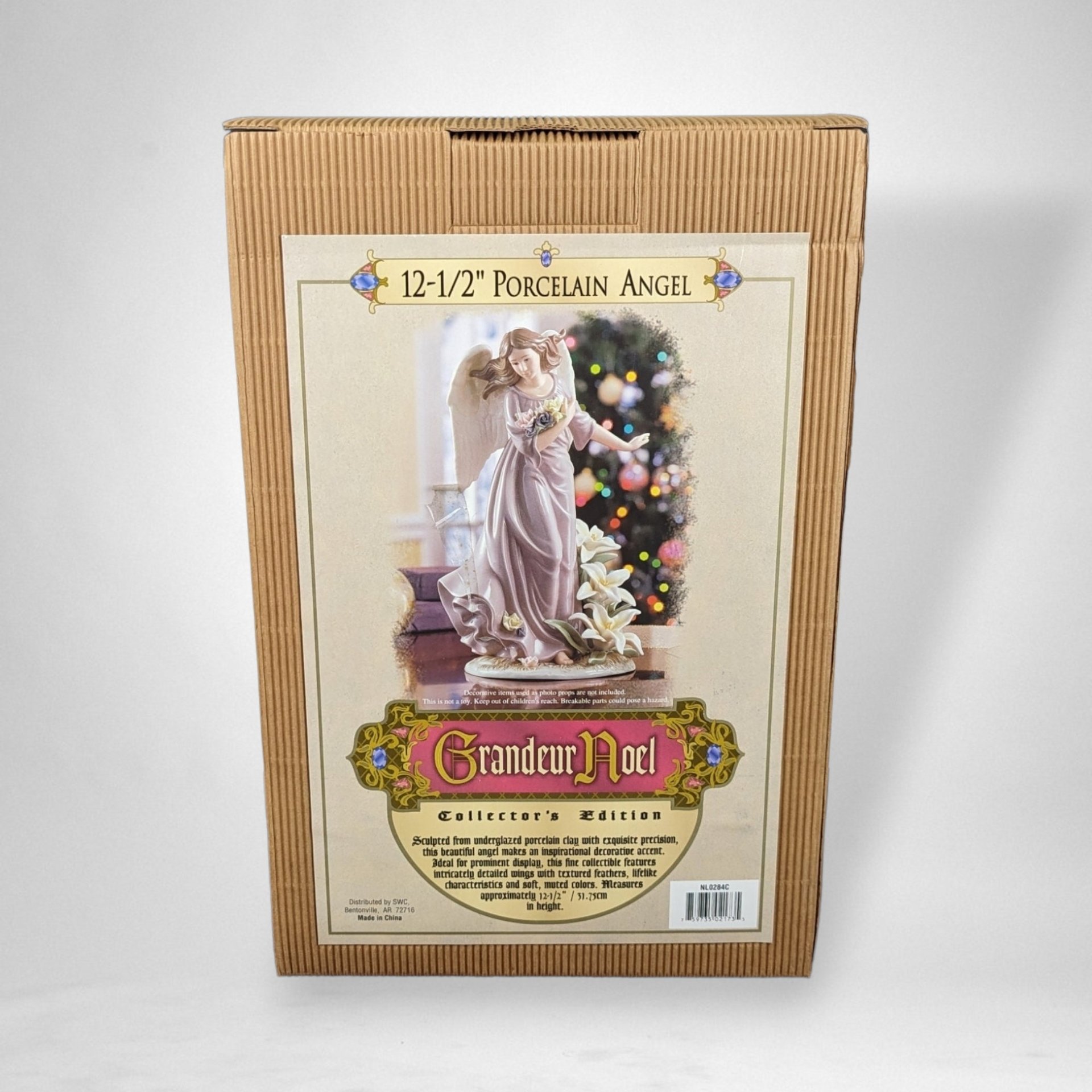 Grandeur Noel 12 1/2" Porcelain Angel