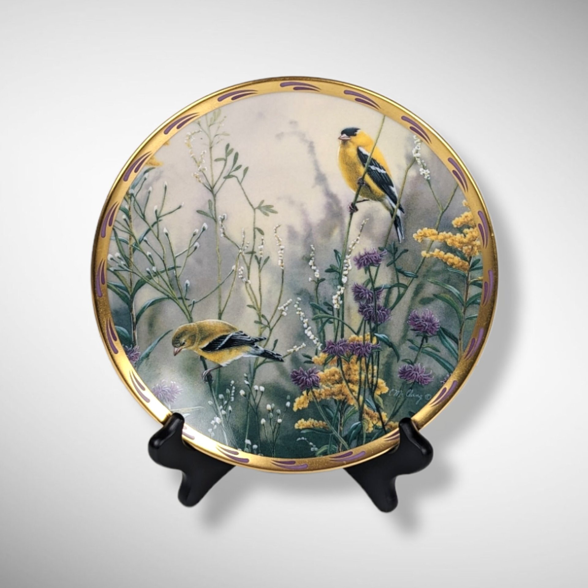 1992 Lenox Golden Splendor Collector's Plate - Exquisite Limited Edition by Catherine McClung