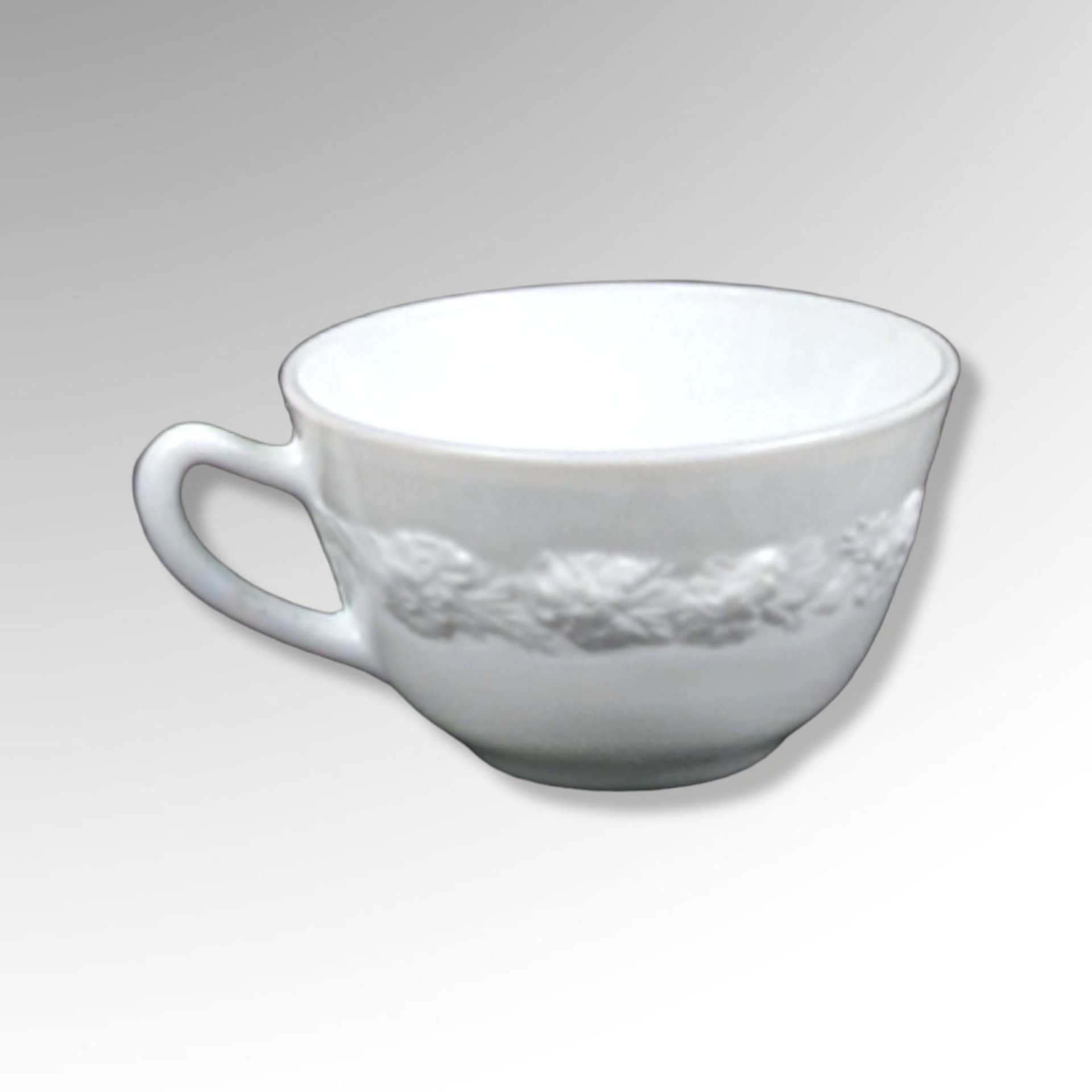 Set of 4 Anchor Hocking Vitrock Cups, Depression Glass