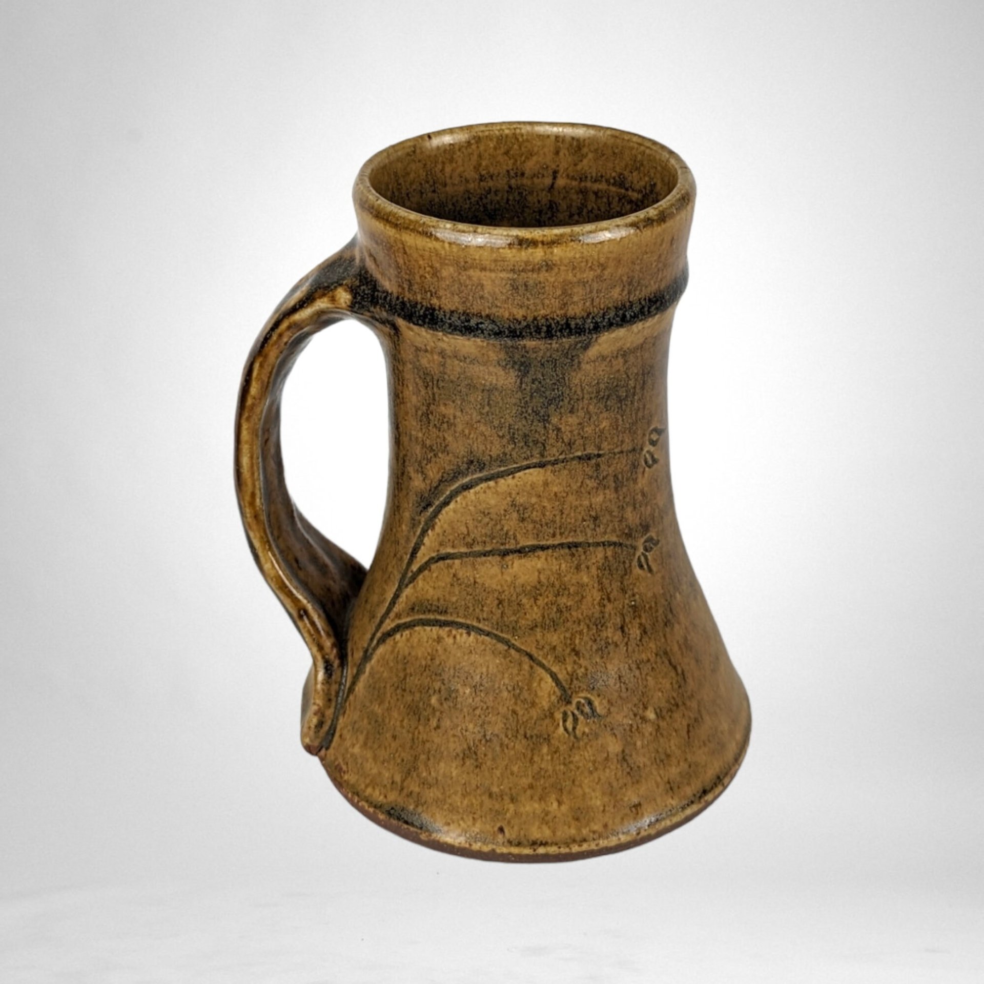 Handcrafted Brown Studio Pottery Stoneware Mug