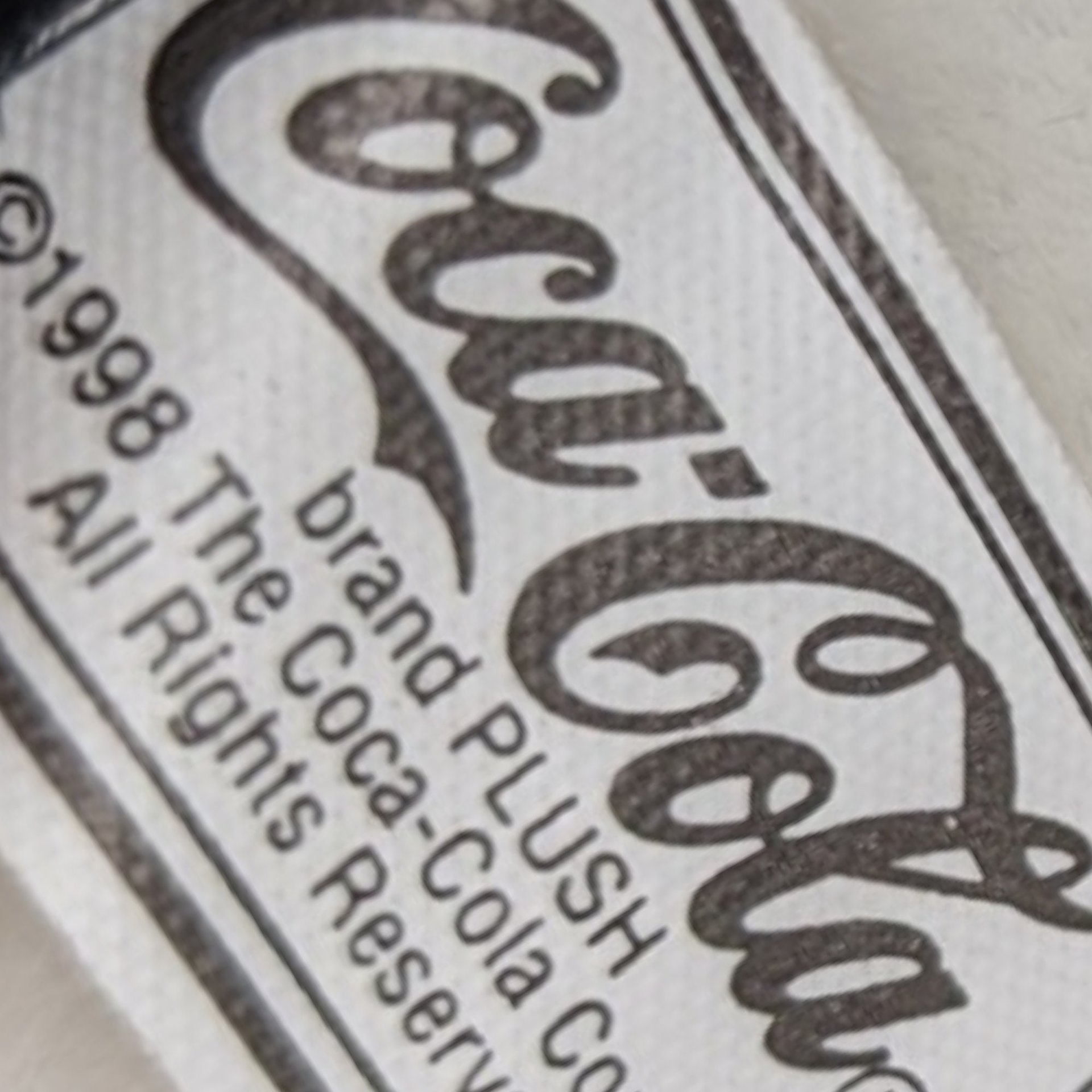 1998 Coca Cola Plush Penguin