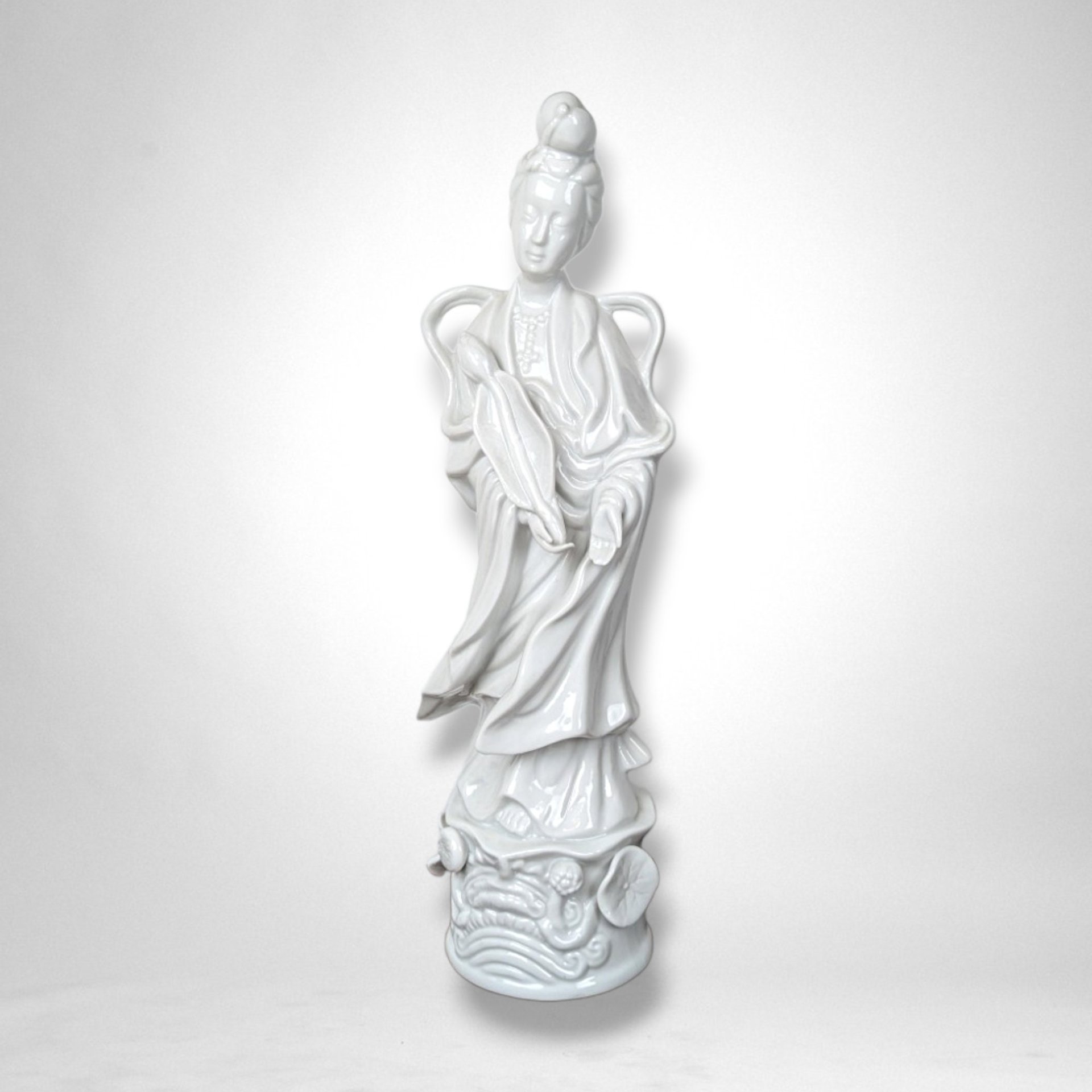 Vintage Porcelain Homco Guanyin Kwan Yin Figurine