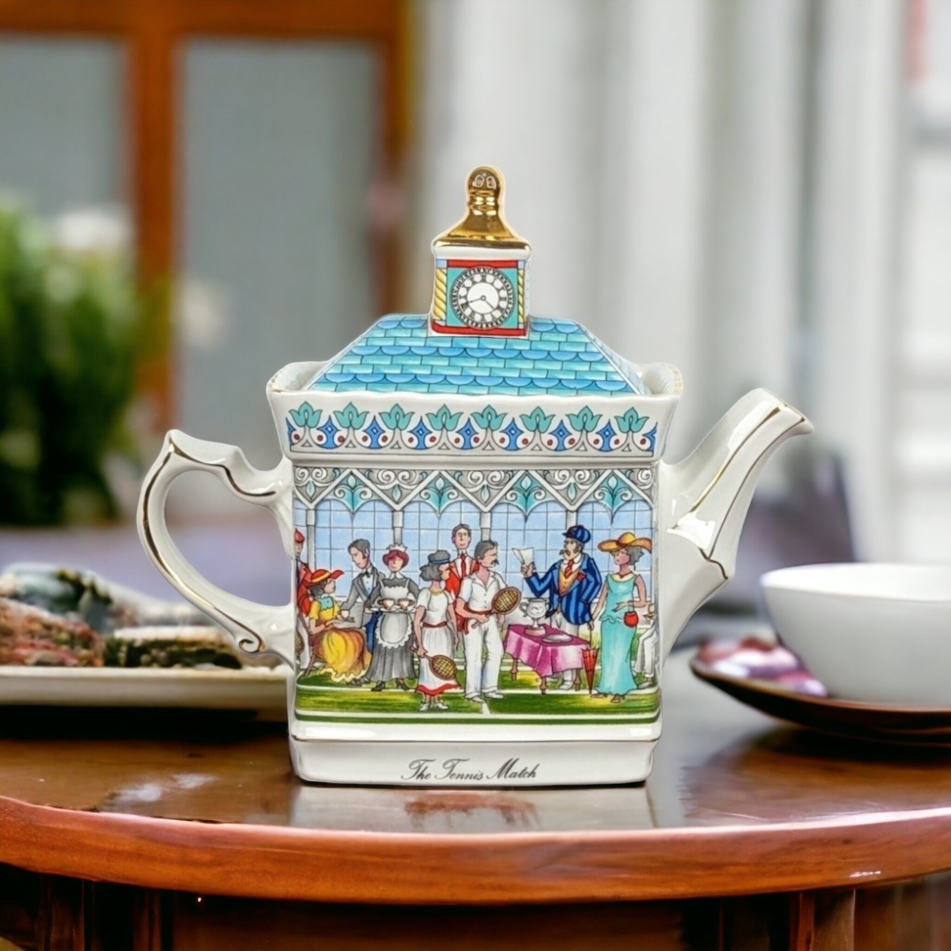 Sadler Championship's Tennis Match Teapot - Collectible Porcelain