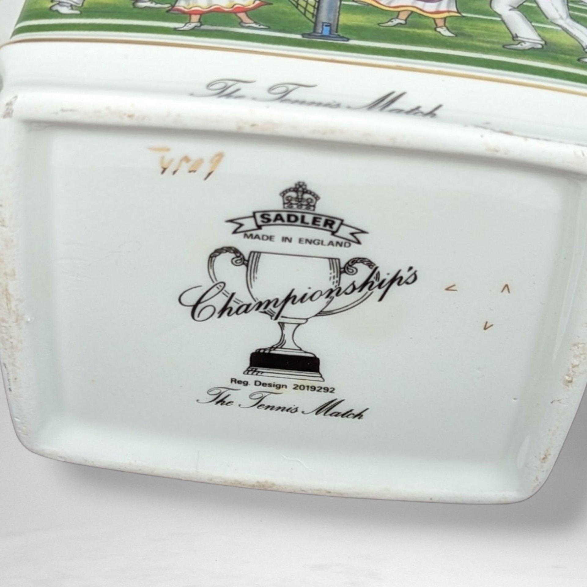 Sadler Championship's Tennis Match Teapot - Collectible Porcelain