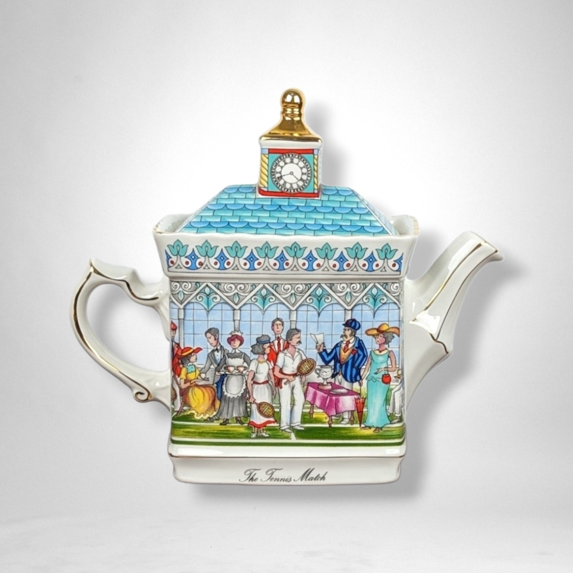 Sadler Championship's Tennis Match Teapot - Collectible Porcelain