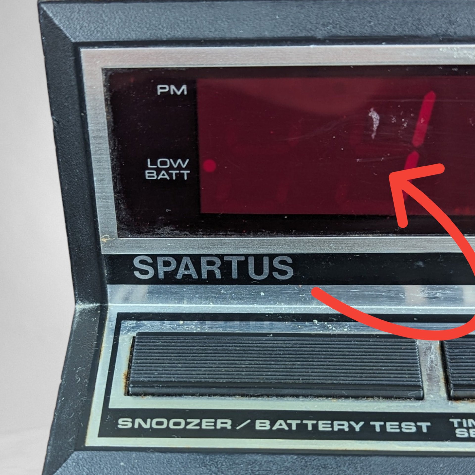 Vintage Spartus Alarm Clock Model 1140