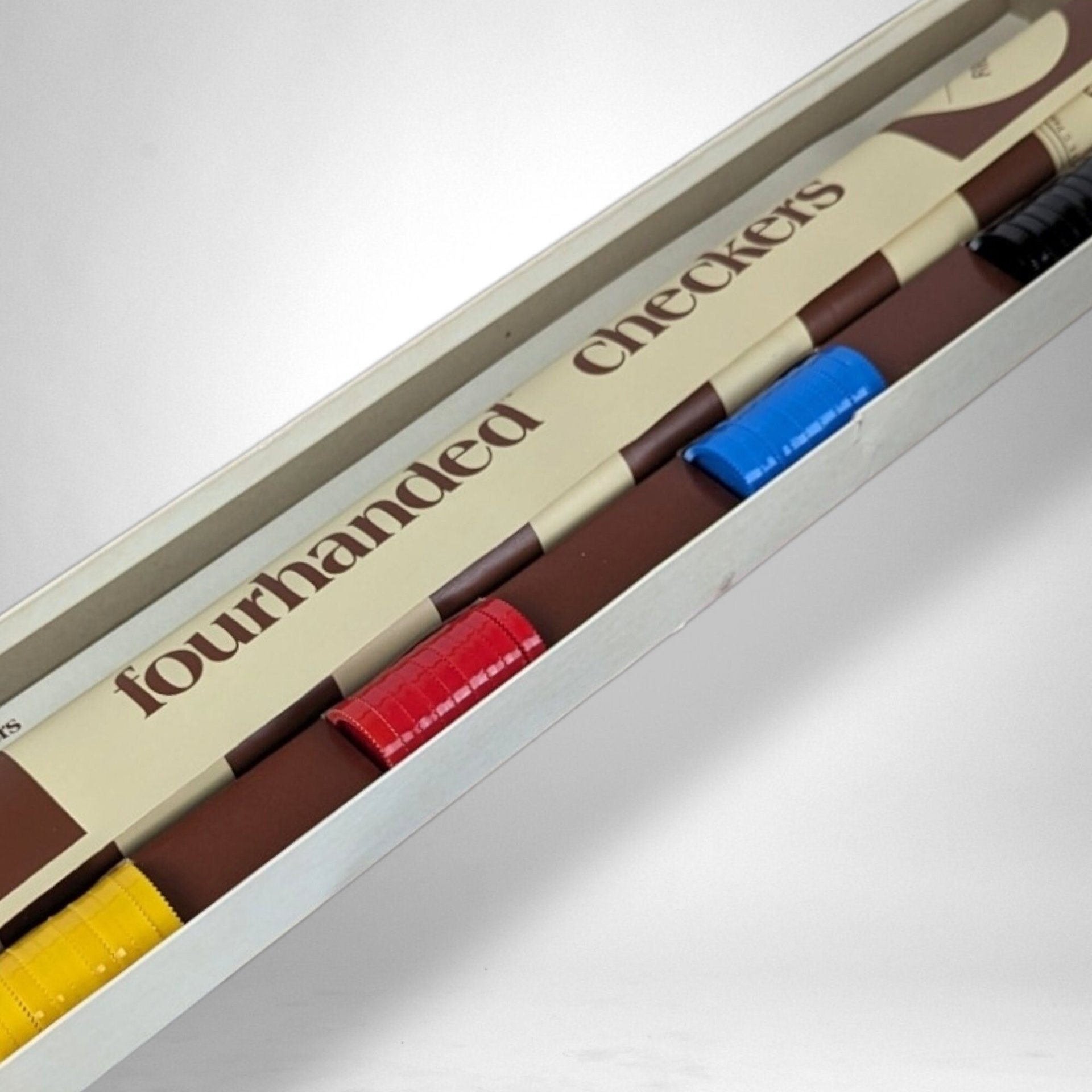 Vintage 1970s Fourhanded Checkers Game