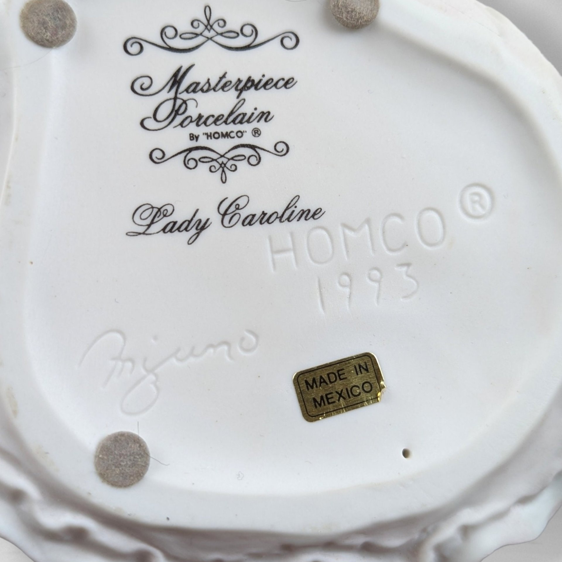 1993 Homco Lady Caroline Figurine