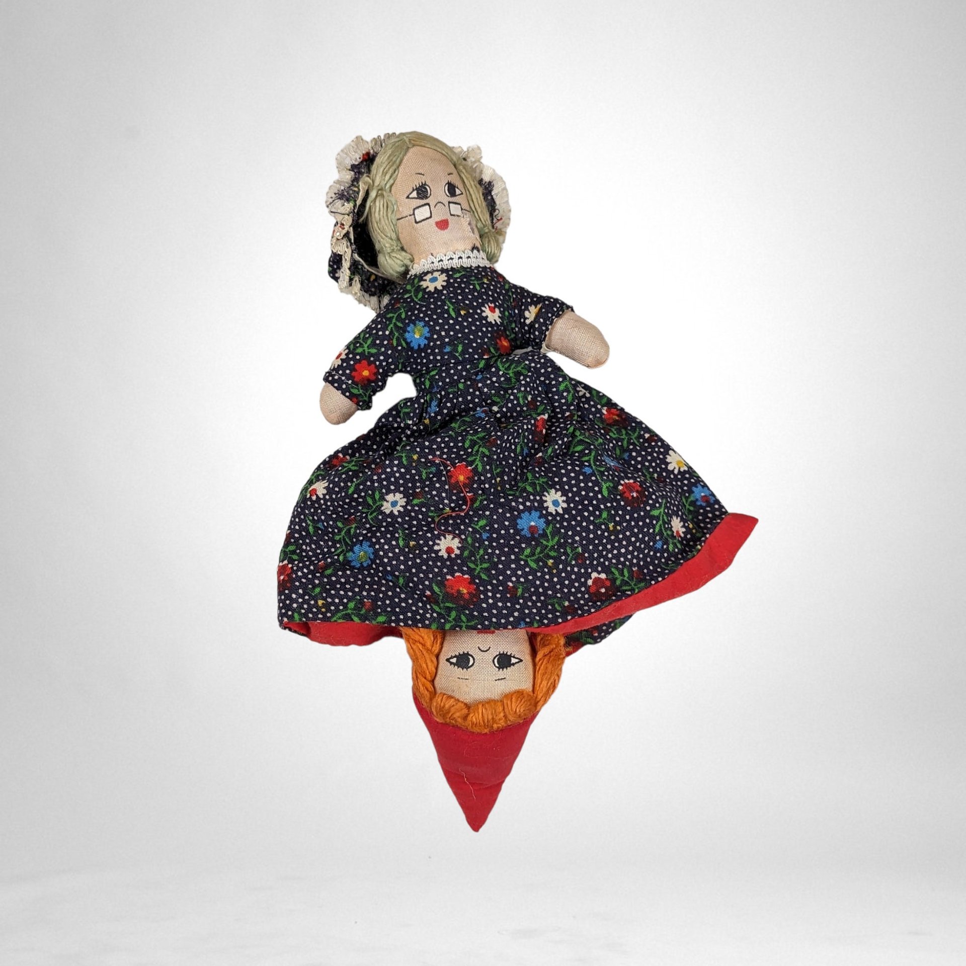 Vintage 3 in 1 Little Red Riding Hood Topsy Turvy Storytelling Doll