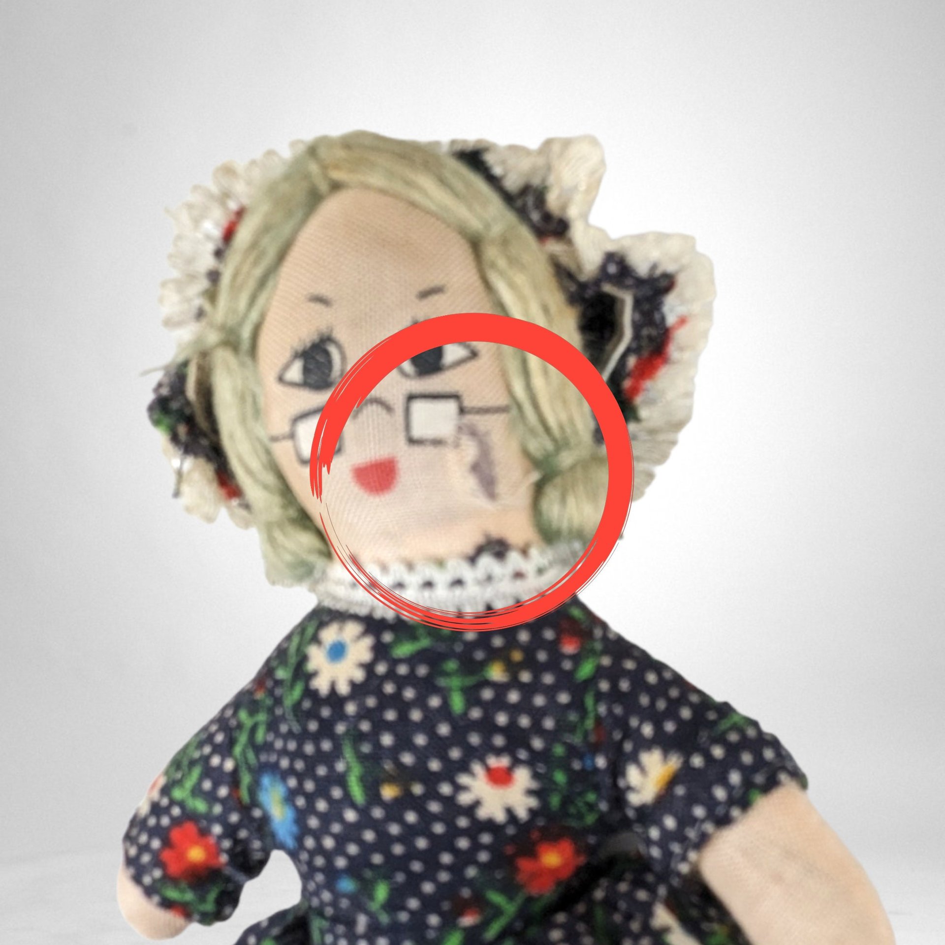 Vintage 3 in 1 Little Red Riding Hood Topsy Turvy Storytelling Doll