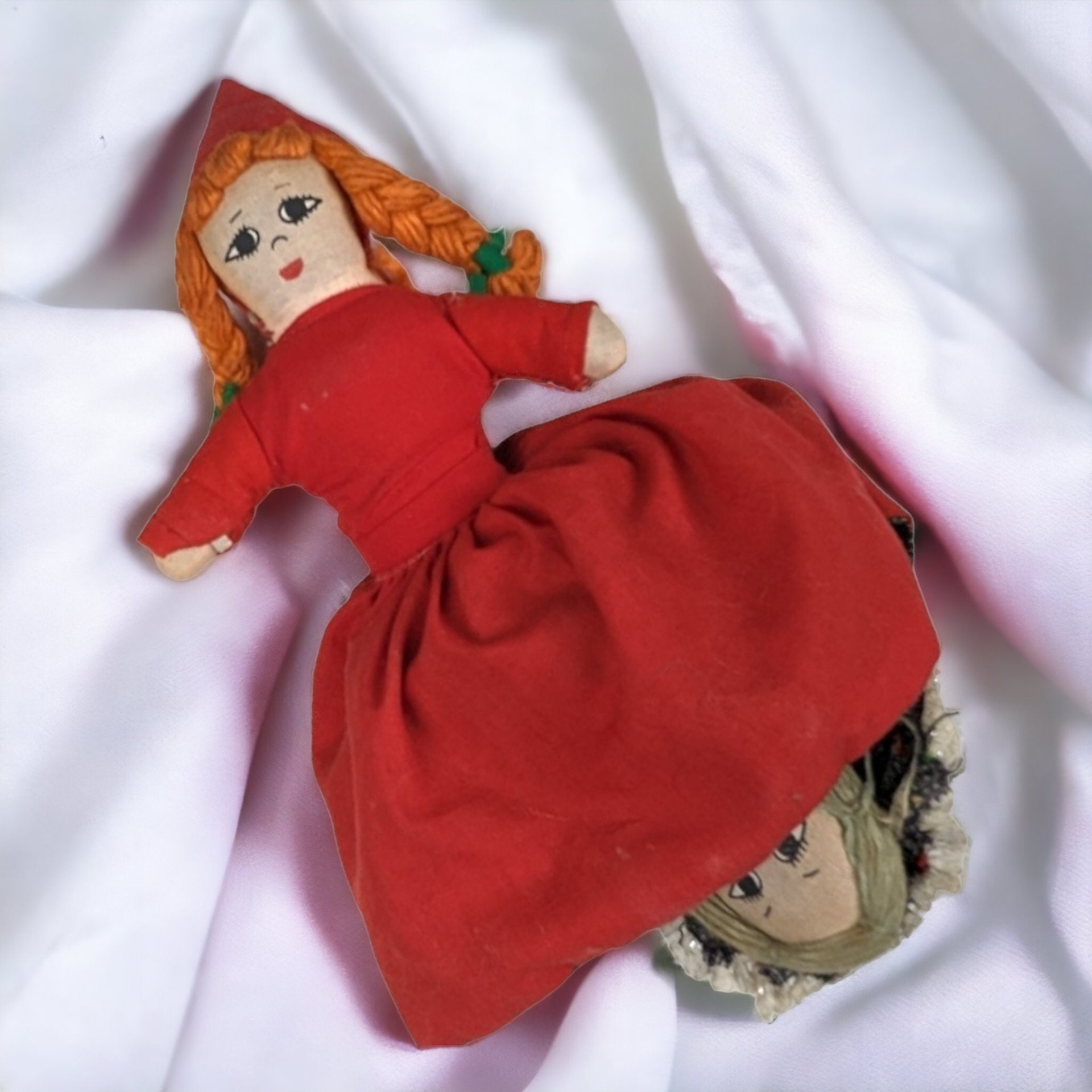 Vintage 3 in 1 Little Red Riding Hood Topsy Turvy Storytelling Doll