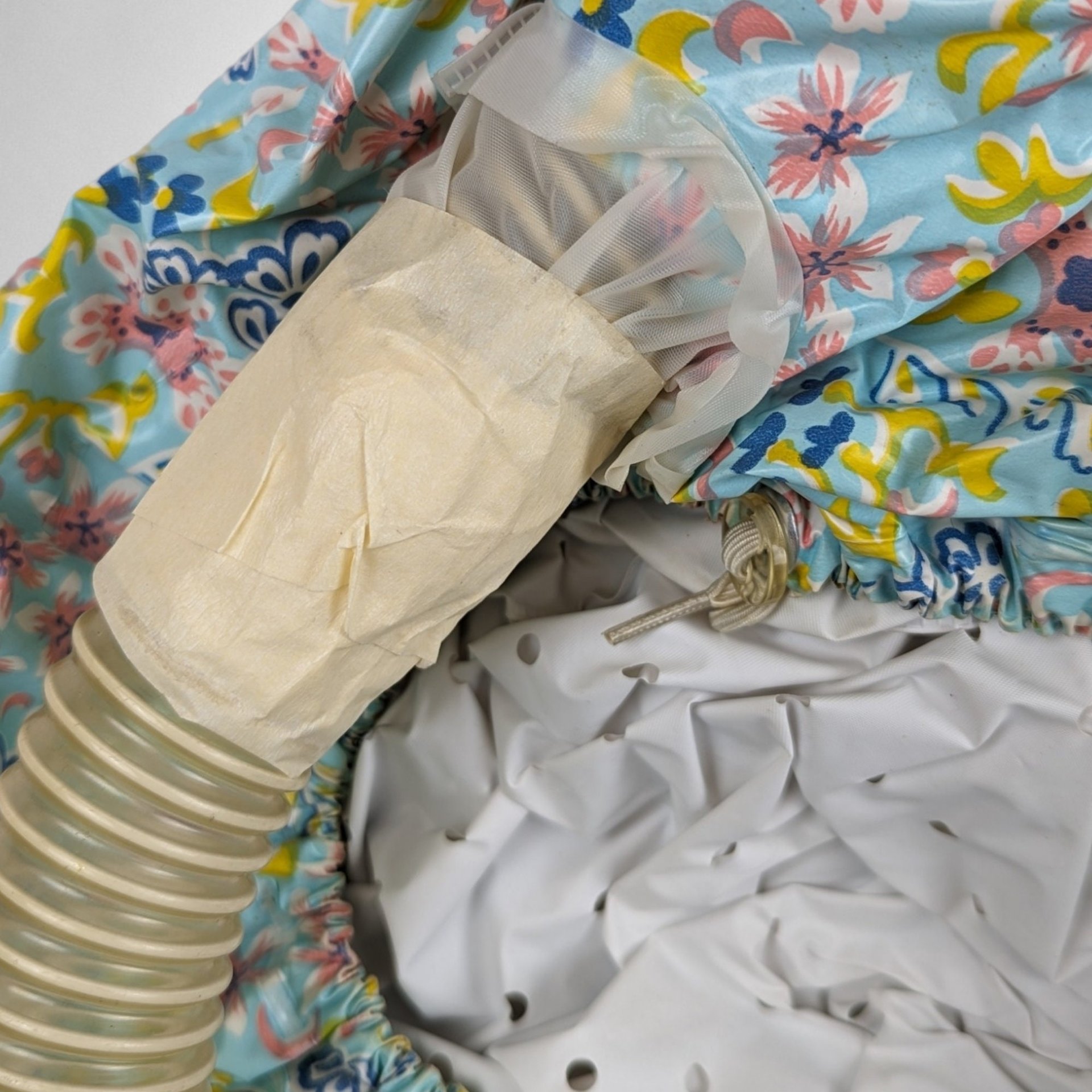 Vintage Landers Portable Hair Dryer with Bonnet - Retro Beauty Appliance