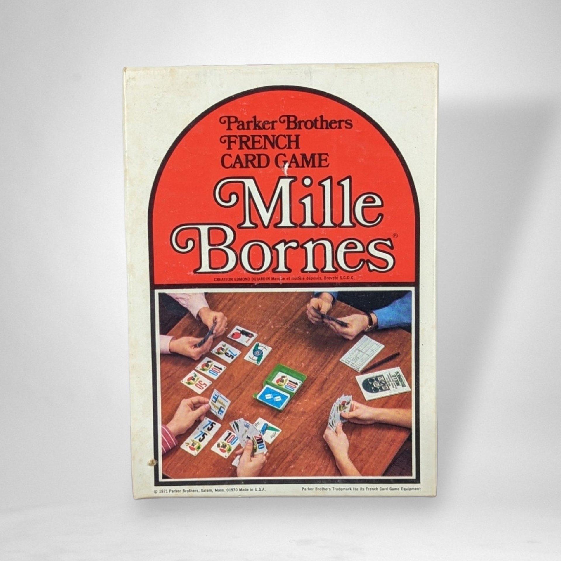 Vintage 1964 Parker Brothers Mille Bornes French Card Game