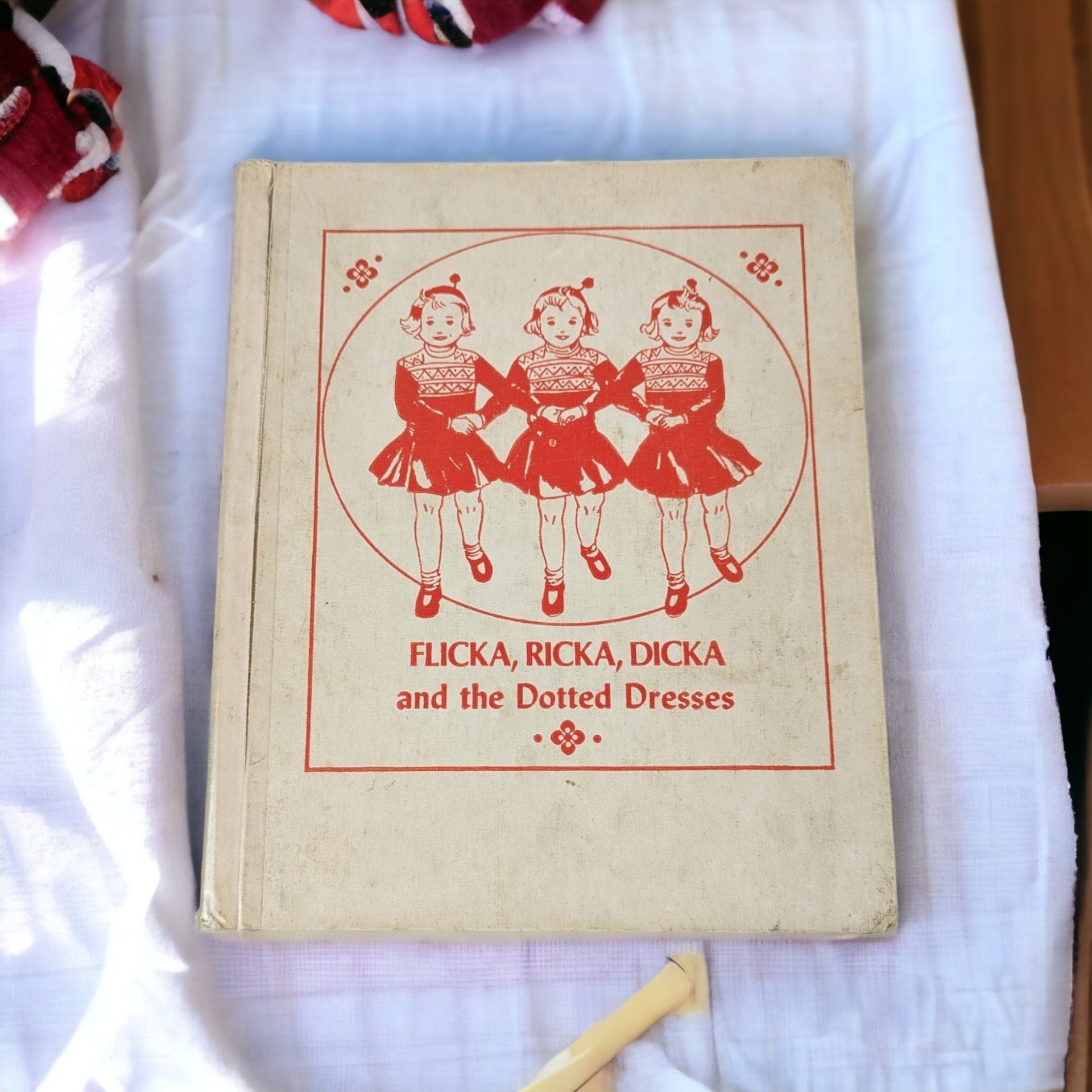1968 Flicka, Ricka, Dicka and the Dotted Dress - Vintage Children's Book
