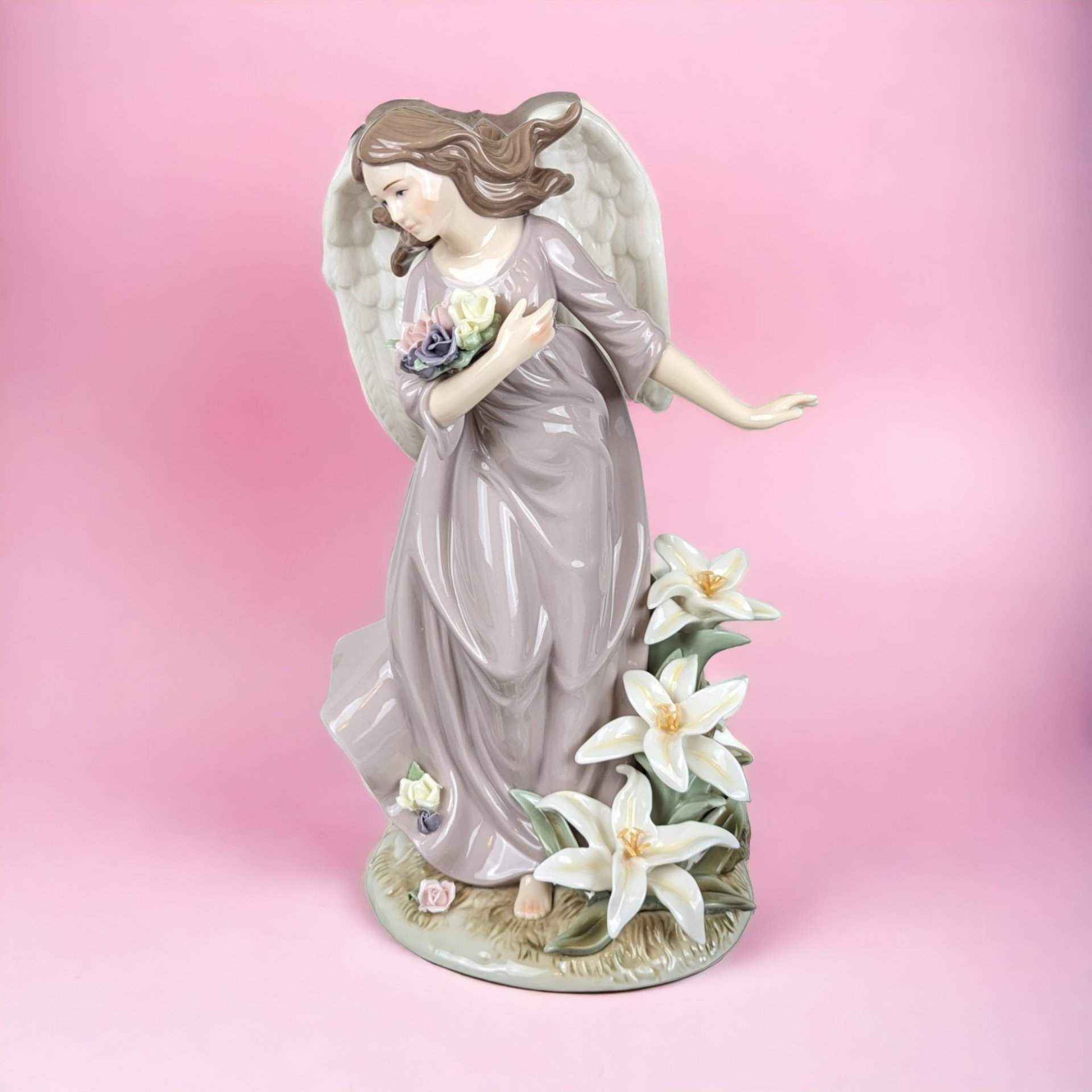 Grandeur Noel 12 1/2" Porcelain Angel