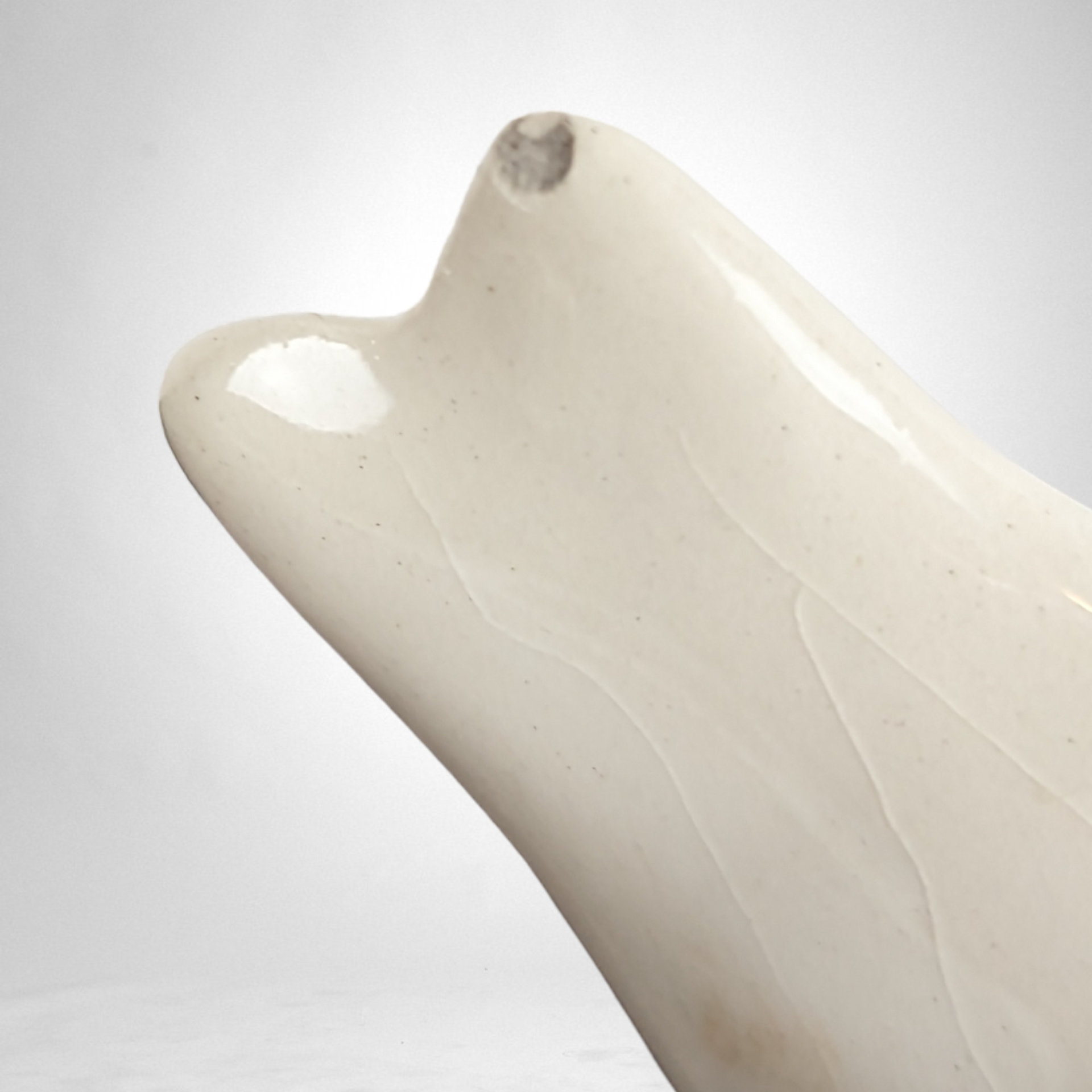 Vintage Cream and Gold Porcelain Bird Planter