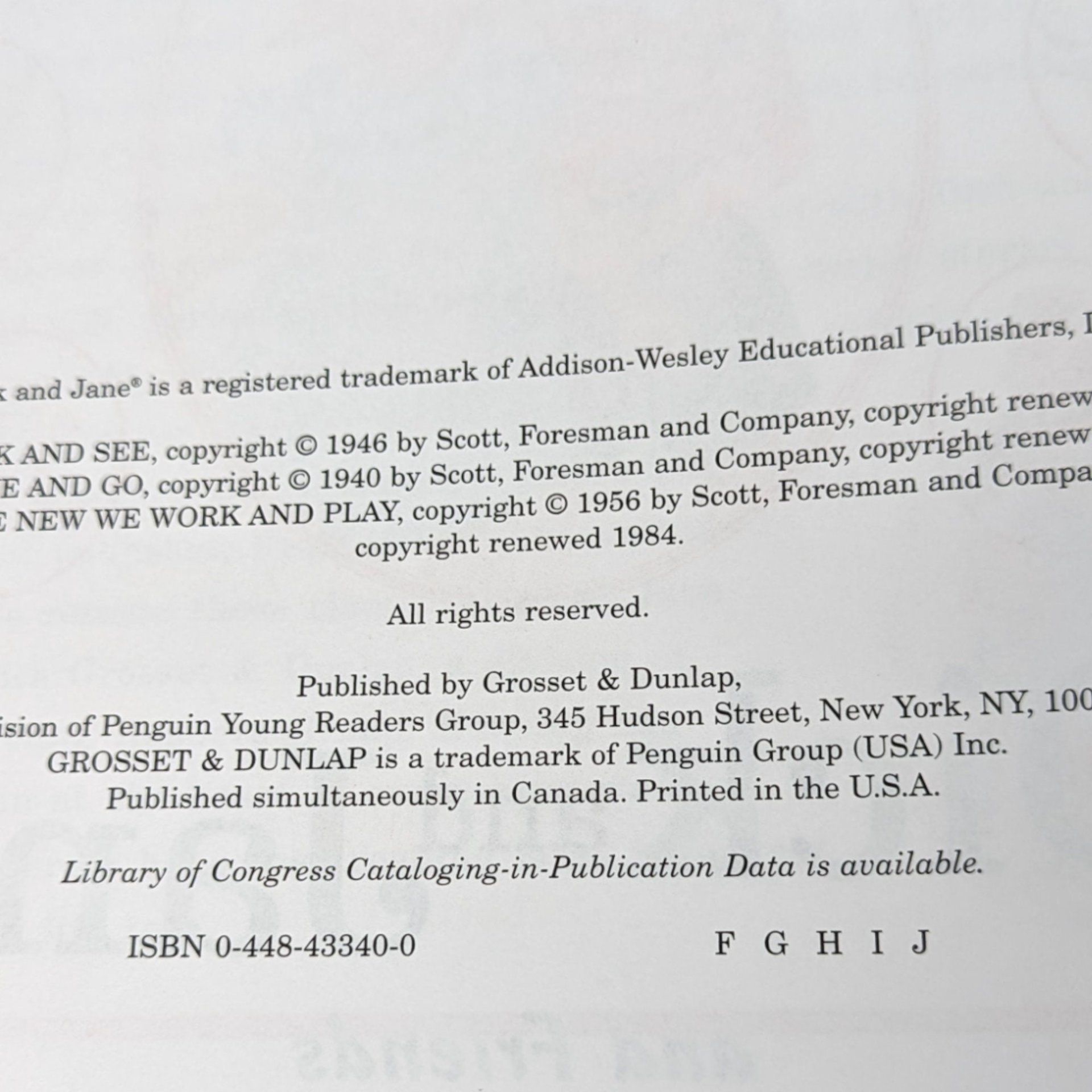 Storybook Treasury of Dick and Jane and Friends by William S. Gray