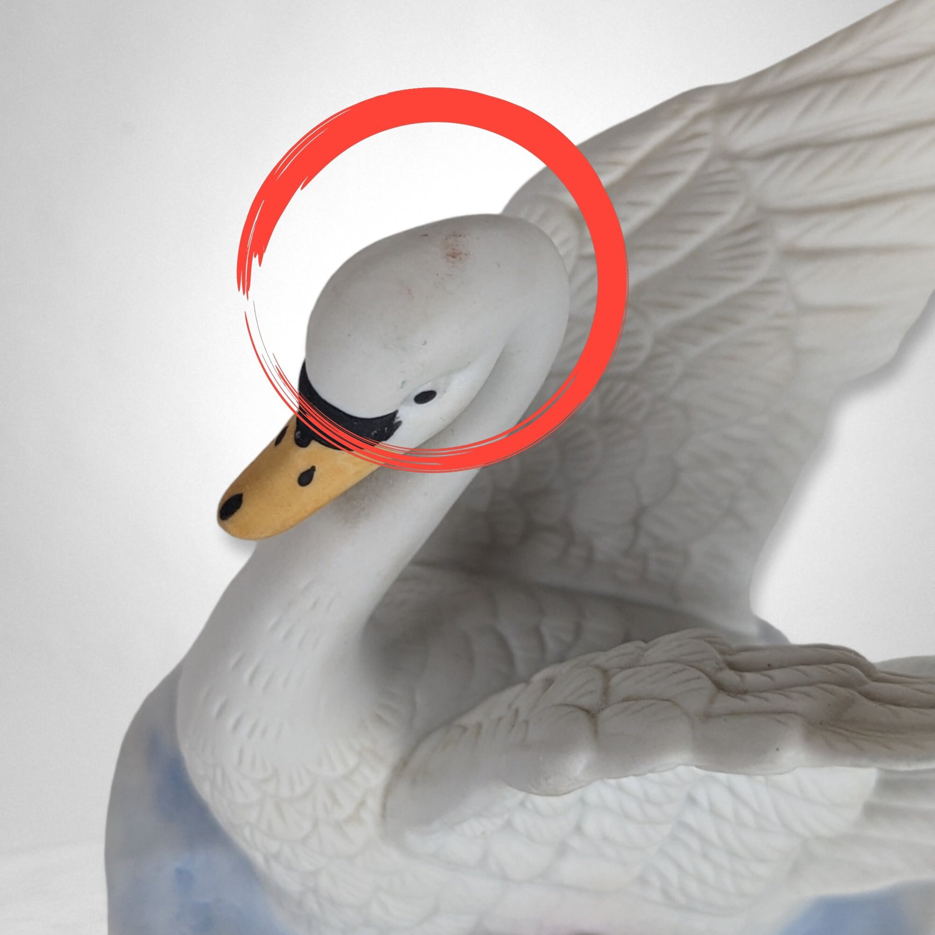 Enchanting Vintage Swan Lake Ceramic Music Box