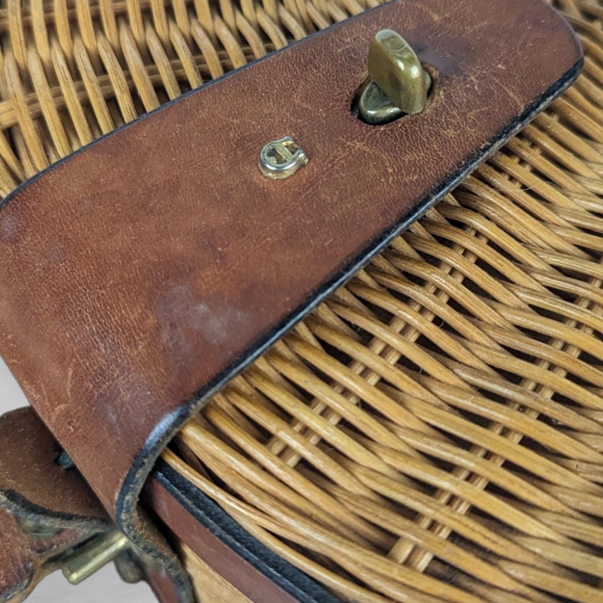 Chic 1960s Aigner Round Wicker Purse: Vintage Style Icon