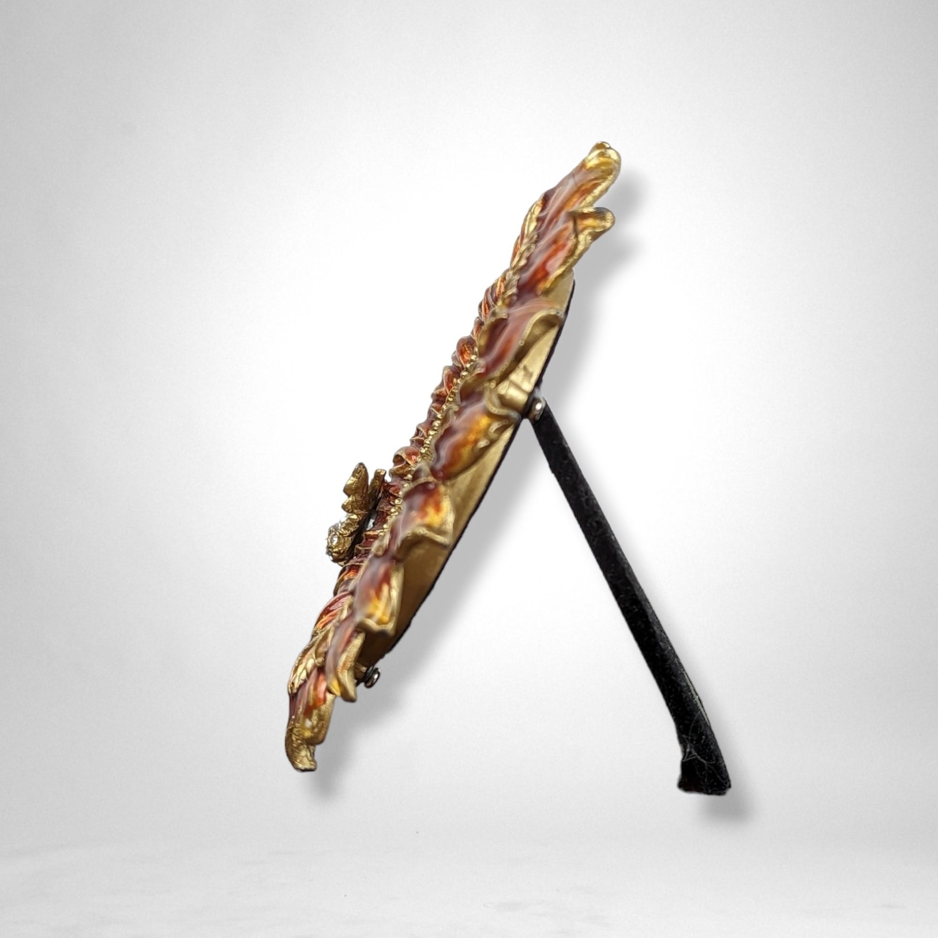 Ashleigh Manor Enamel Metal Flower and Bee Photo Frame