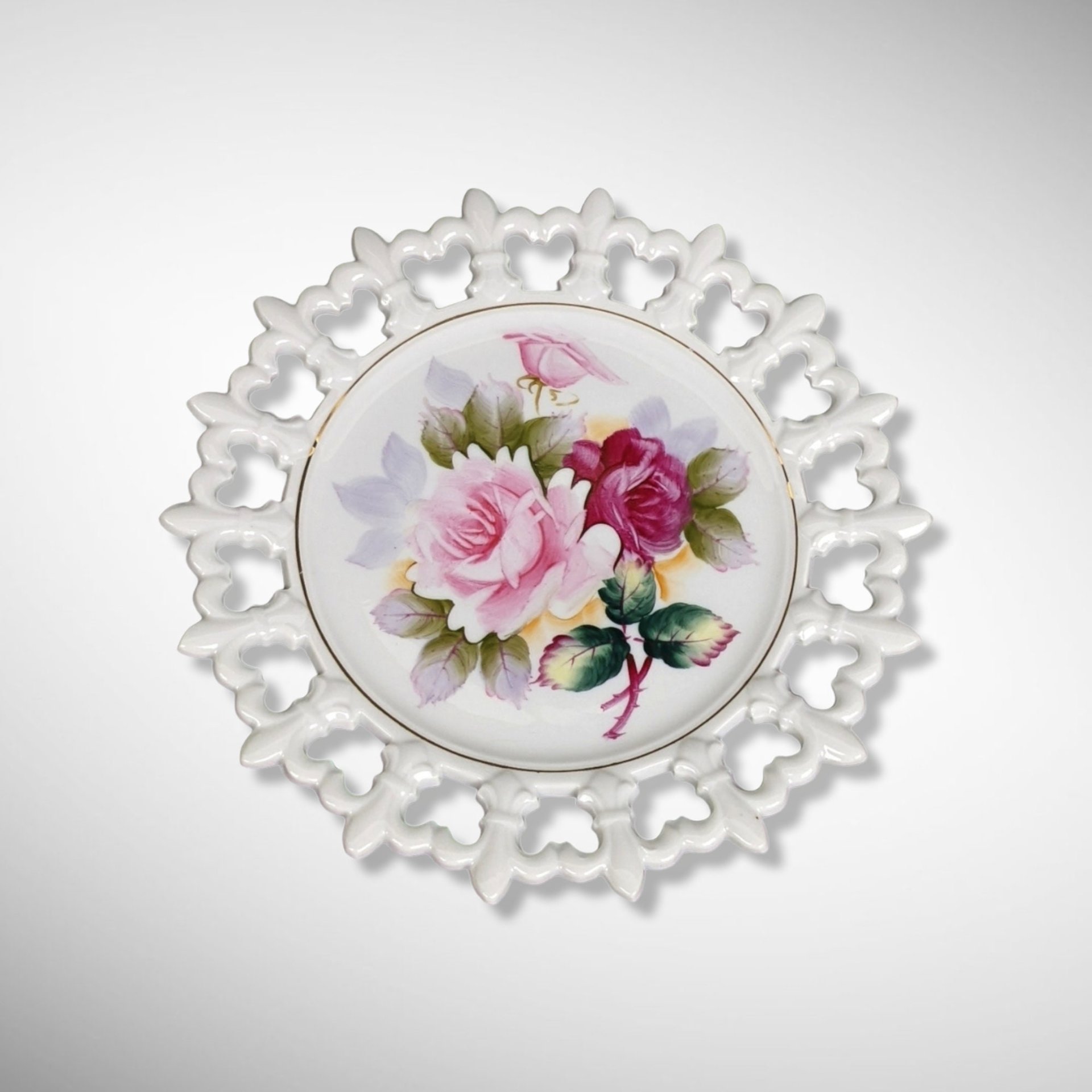 Hand Painted Vintage Plate 