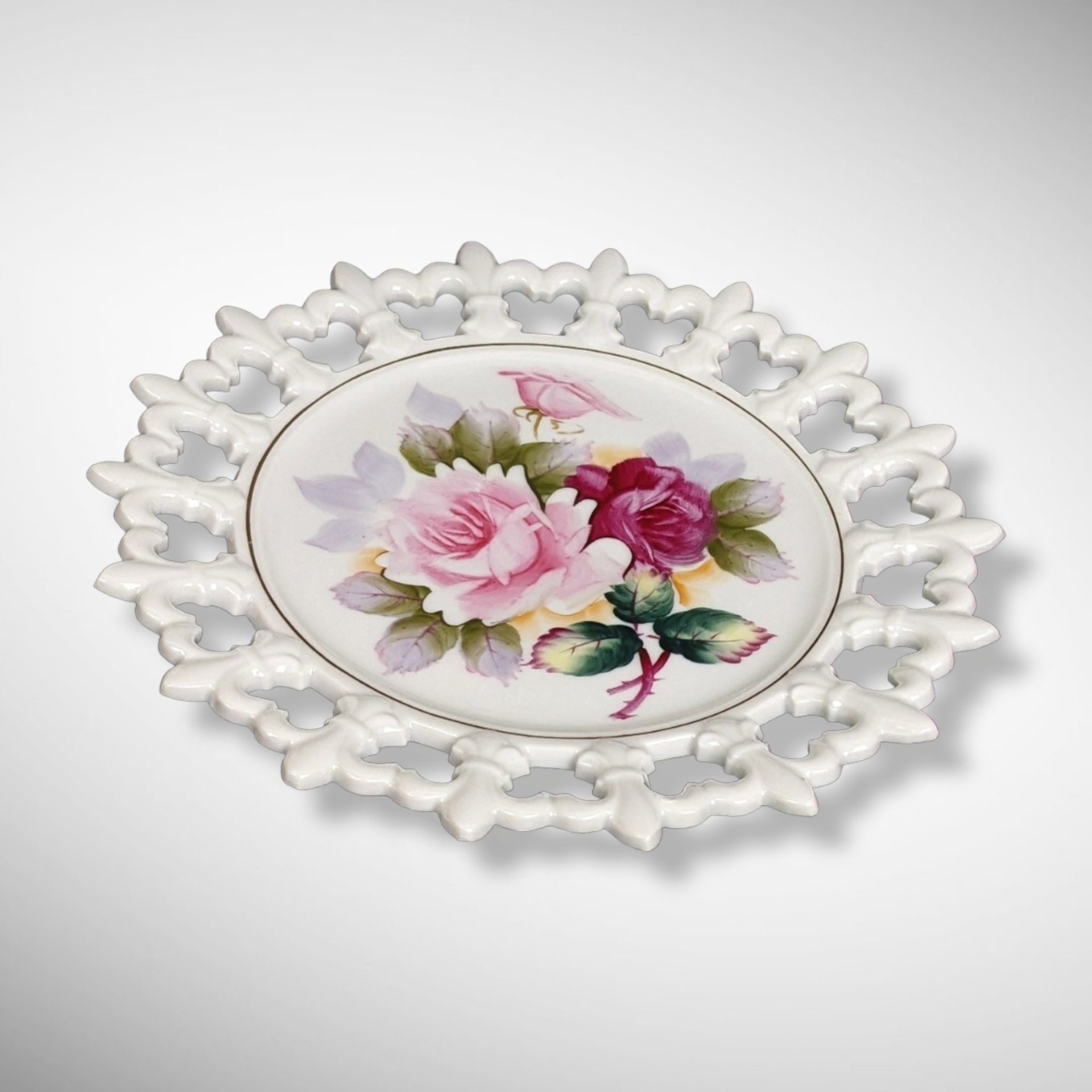 Hand Painted Vintage Plate 