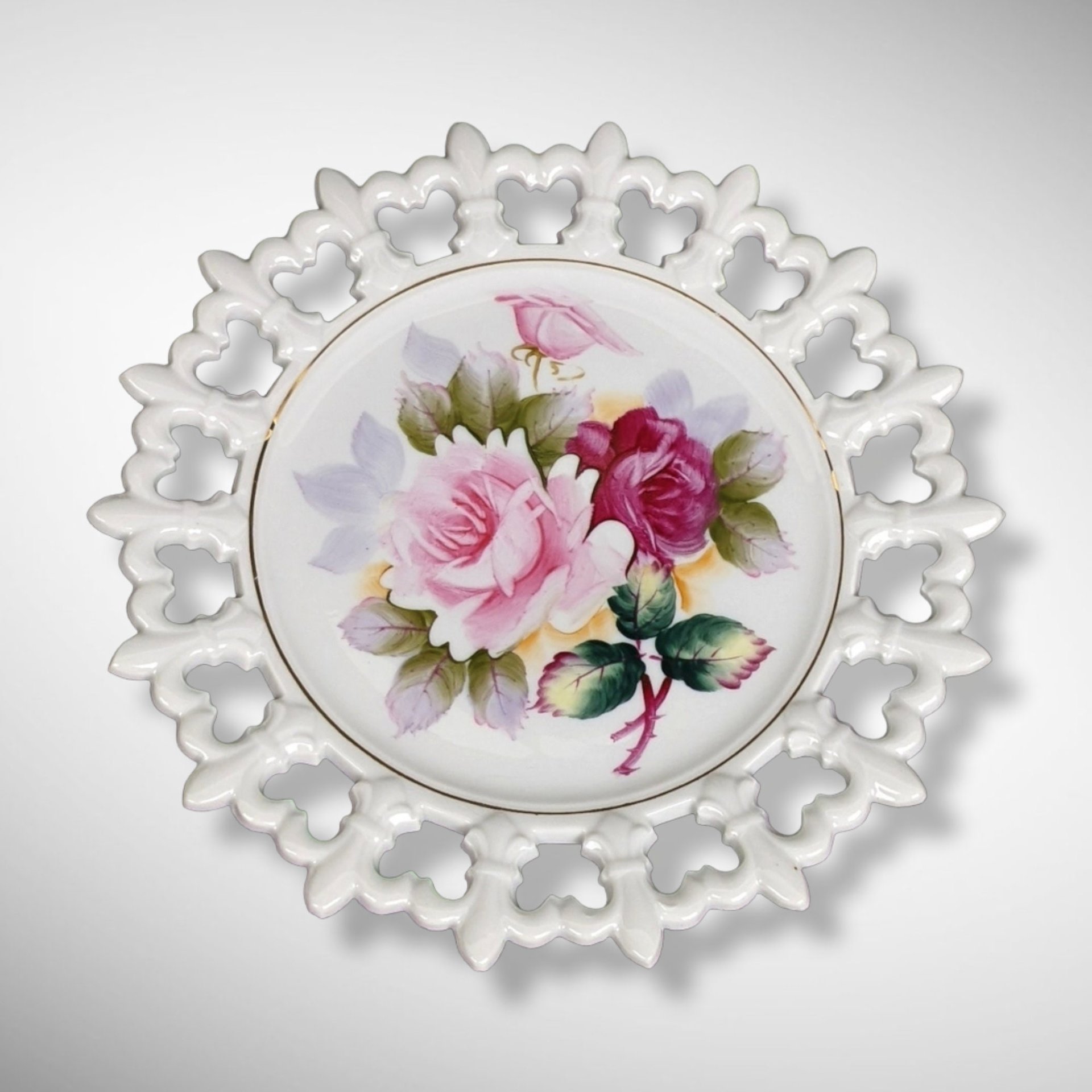 Hand Painted Vintage Plate 