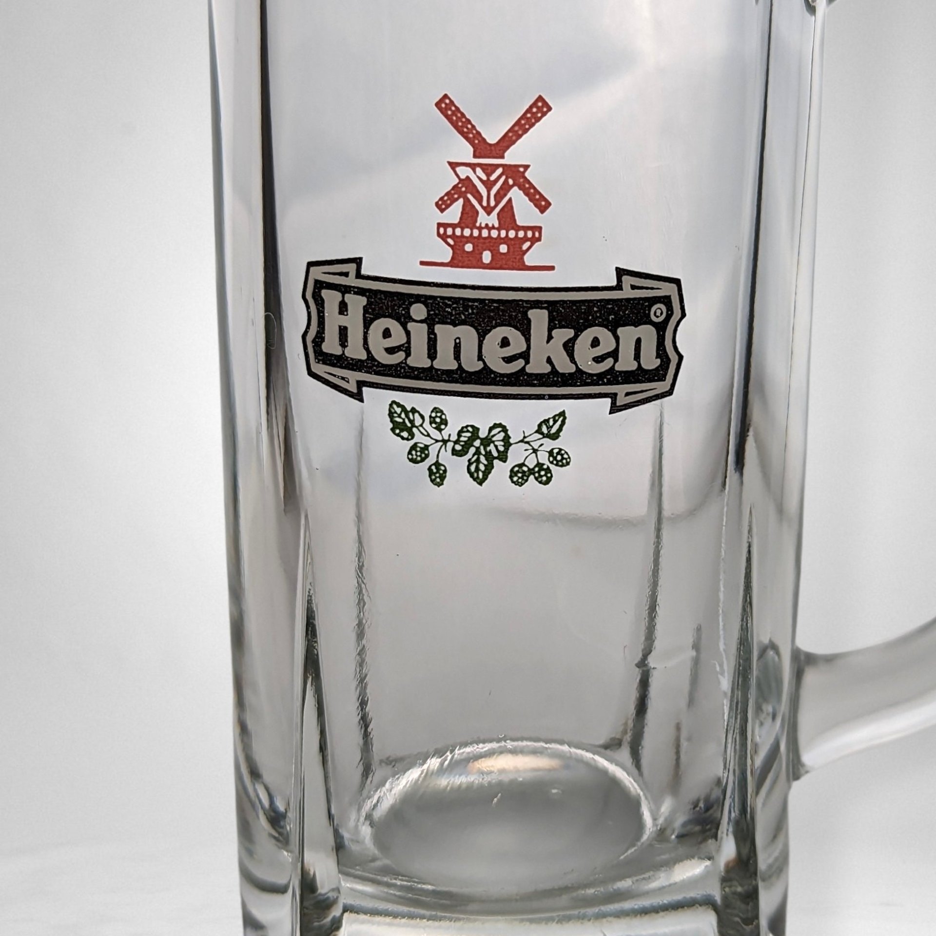 Vintage Heineken Heavy Glass Beer Mug