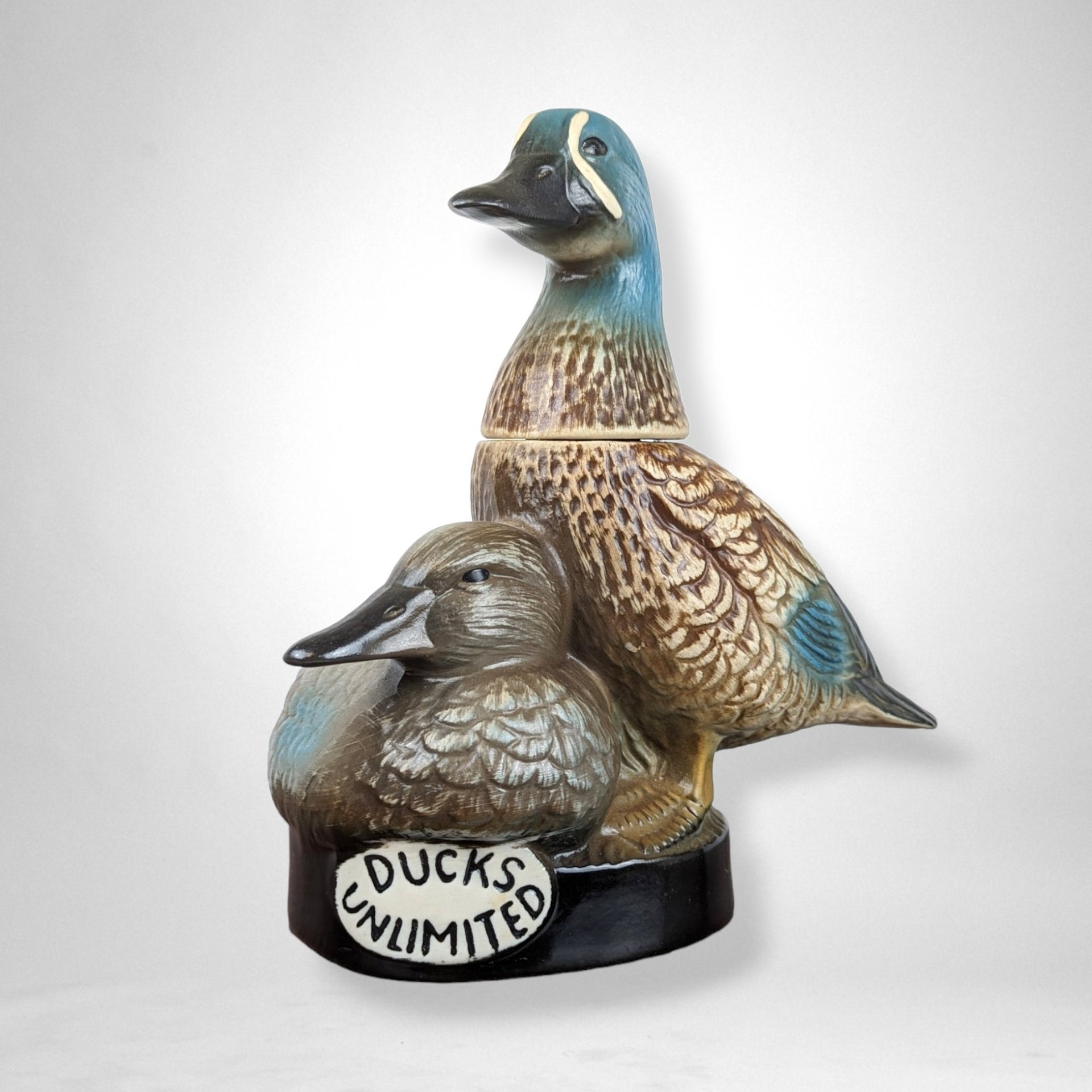 Vintage Ducks Unlimited Jim Beam Decanter - Collectible Empty Bottle