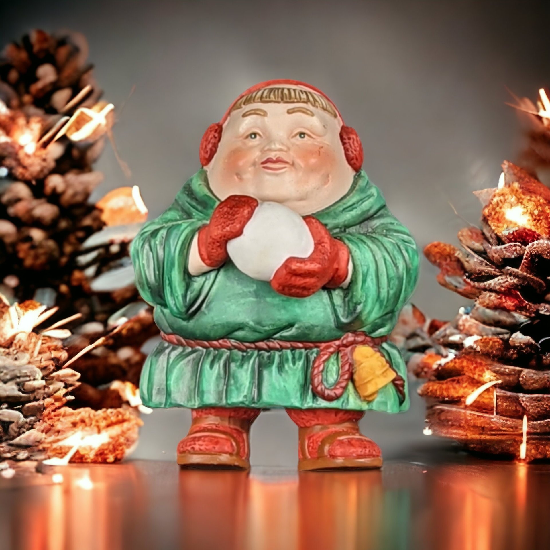 1990s Dept. 56 Merrymaker "Siegfried Snowball" Figurine