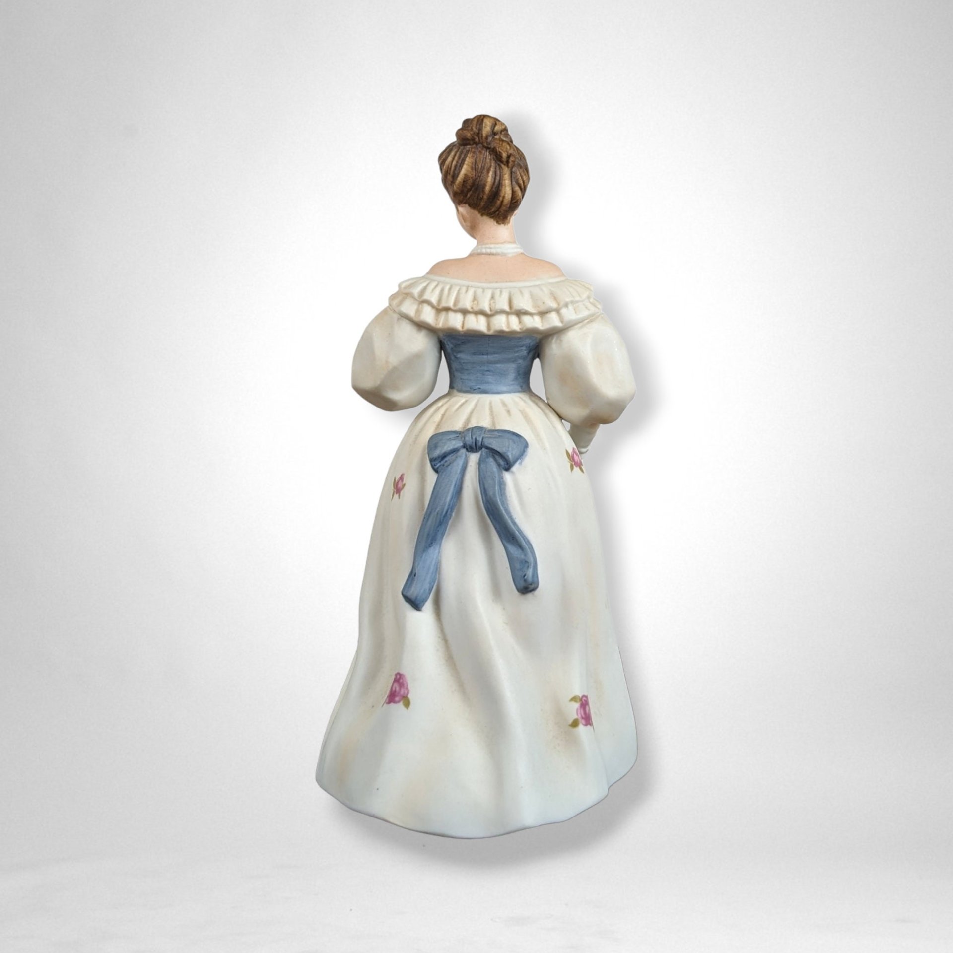 Homco Woman in Floral Dress Figurine 1463