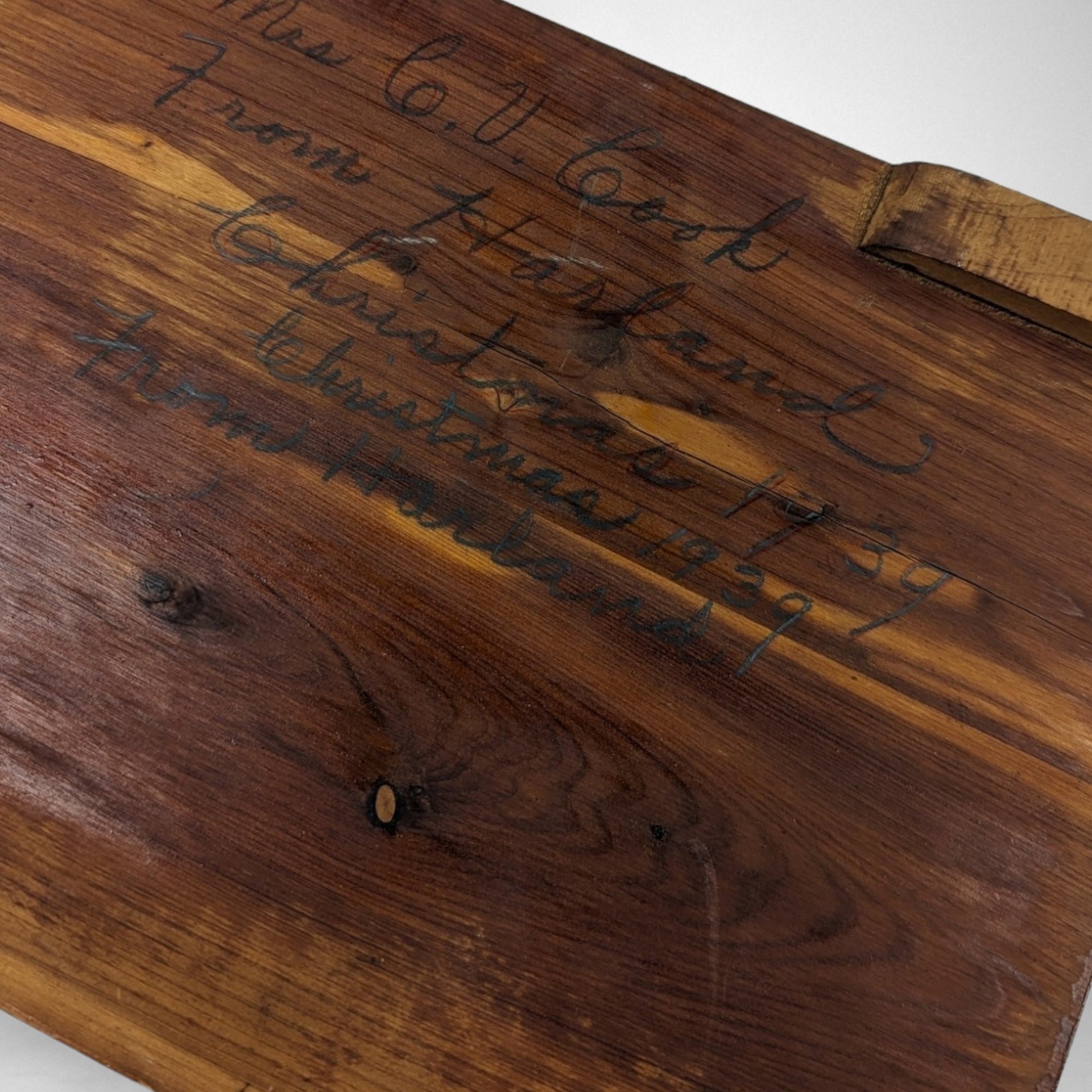 1930s Cedar Storage Box, Dresser Box, Jewelry Box