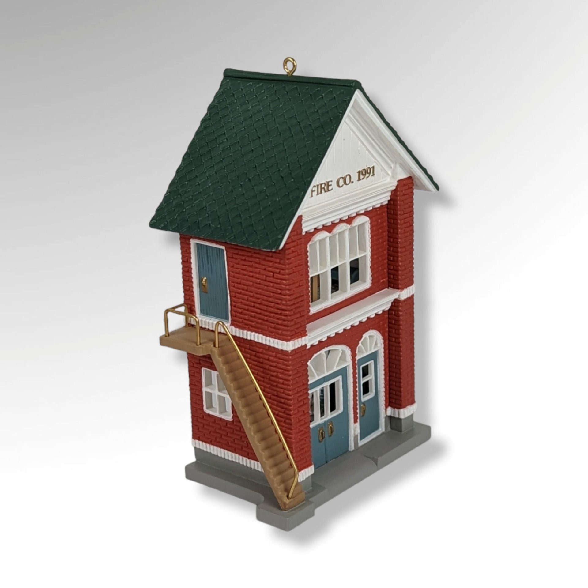 1991 Hallmark Keepsake "Fire Station" Ornament