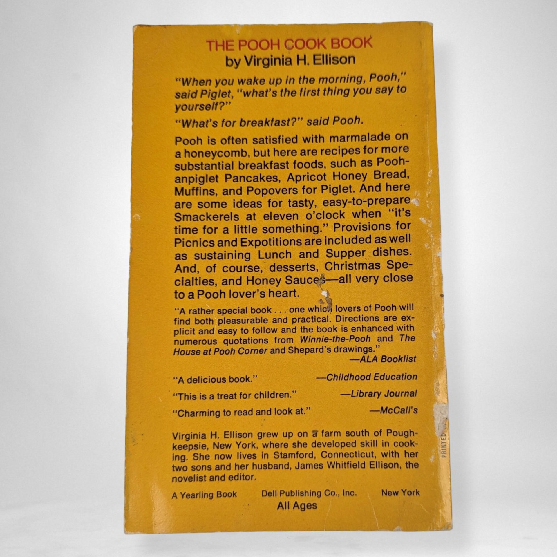 The Pooh Cook Book by Virginia H. Ellison