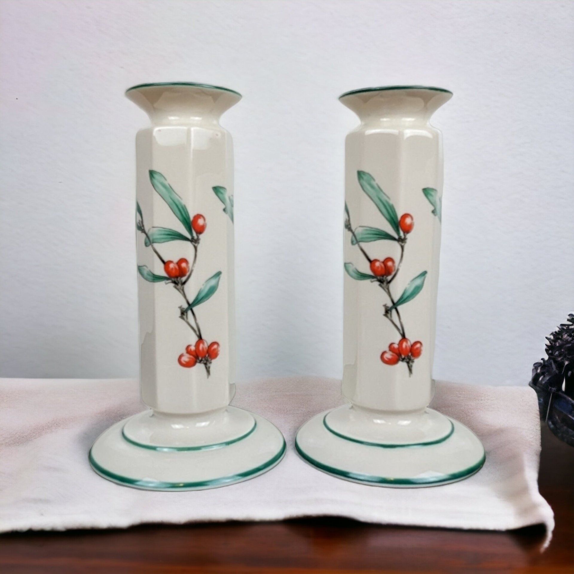 1981 Pair of Gorham Homecoming Candlesticks/Candle Holders