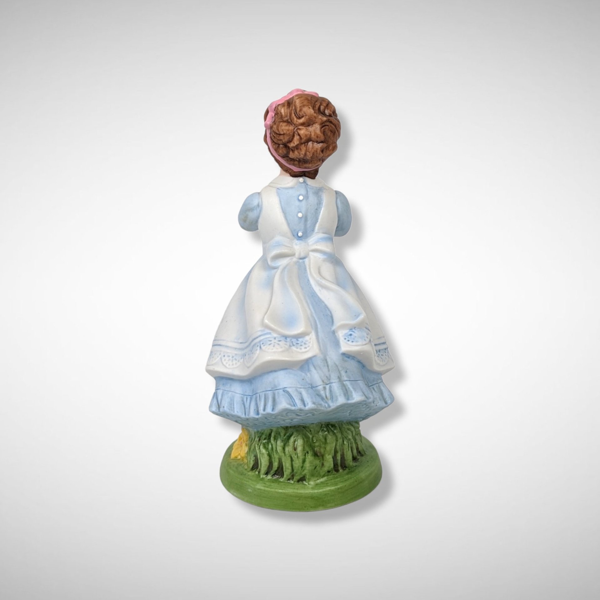 Wish Upon a Dandelion: Charming 1982 Avon Hand-Painted Girl Figurine ("Wishful Thoughts")