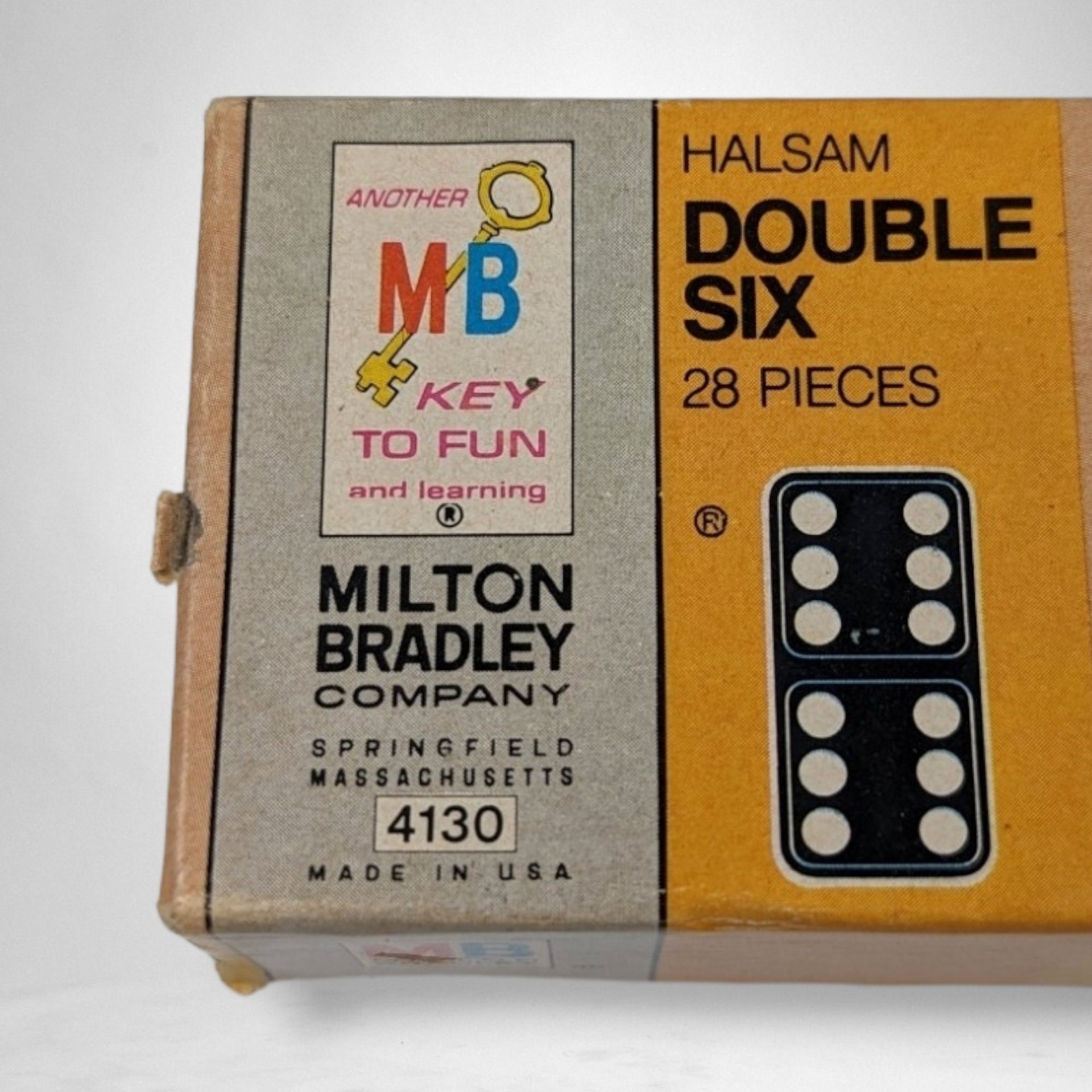 1970 Milton Bradley Dragon Double Six Dominos