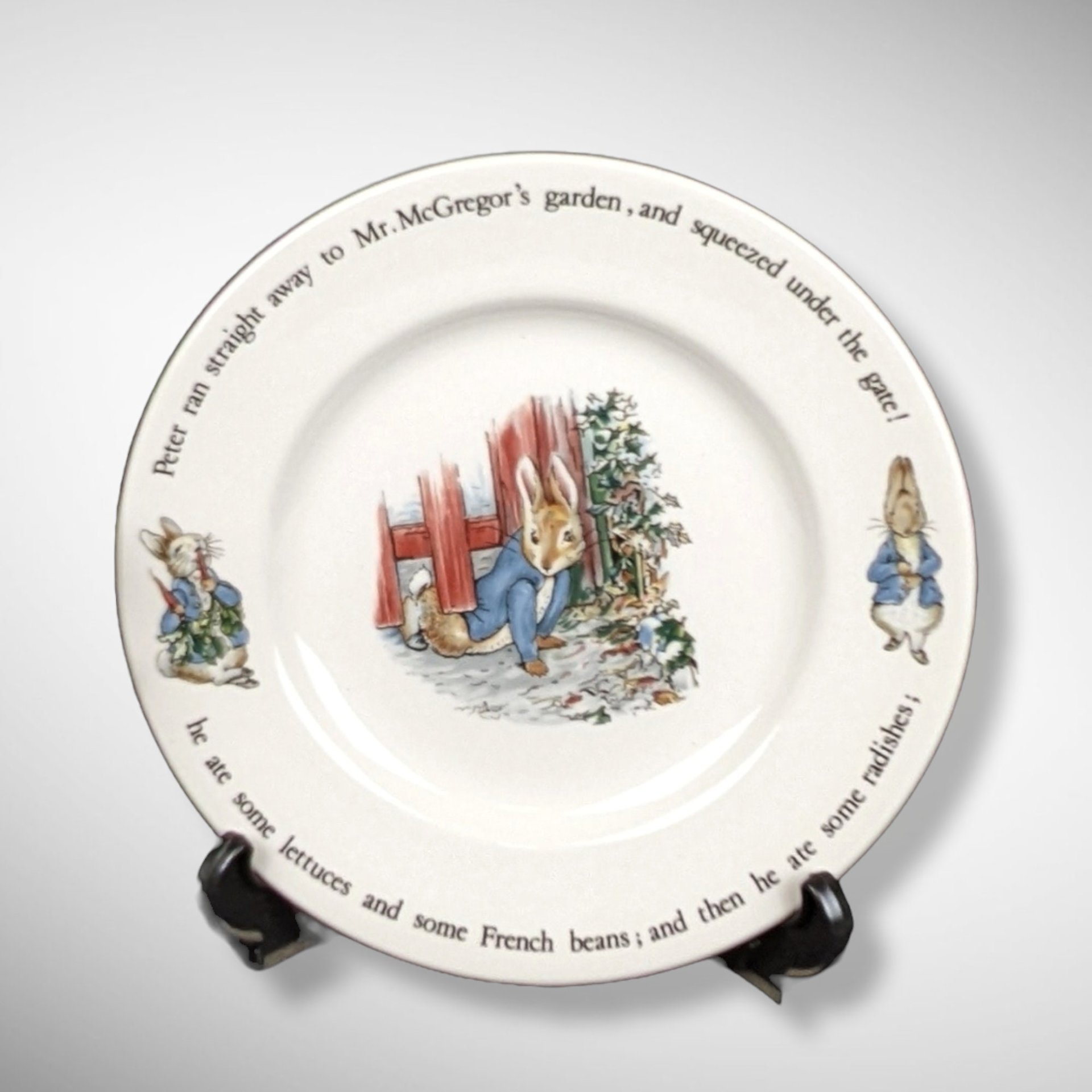 Vintage Wedgewood Peter Rabbit Plate (8") - Beatrix Potter Charm!