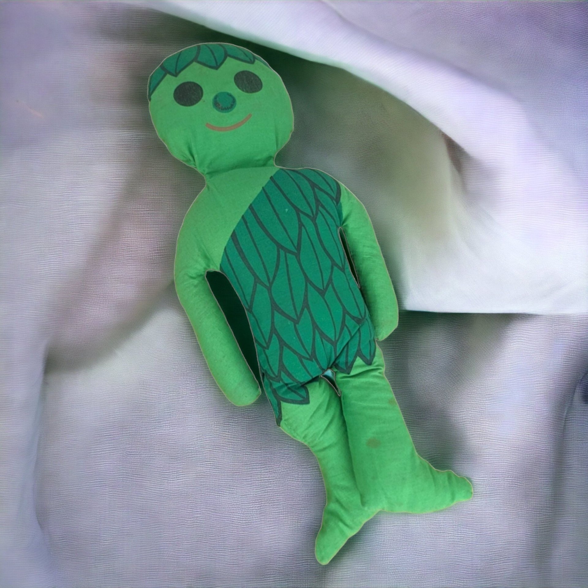 Vintage Jolly Green Giant Stuffed Toy, Imperfect