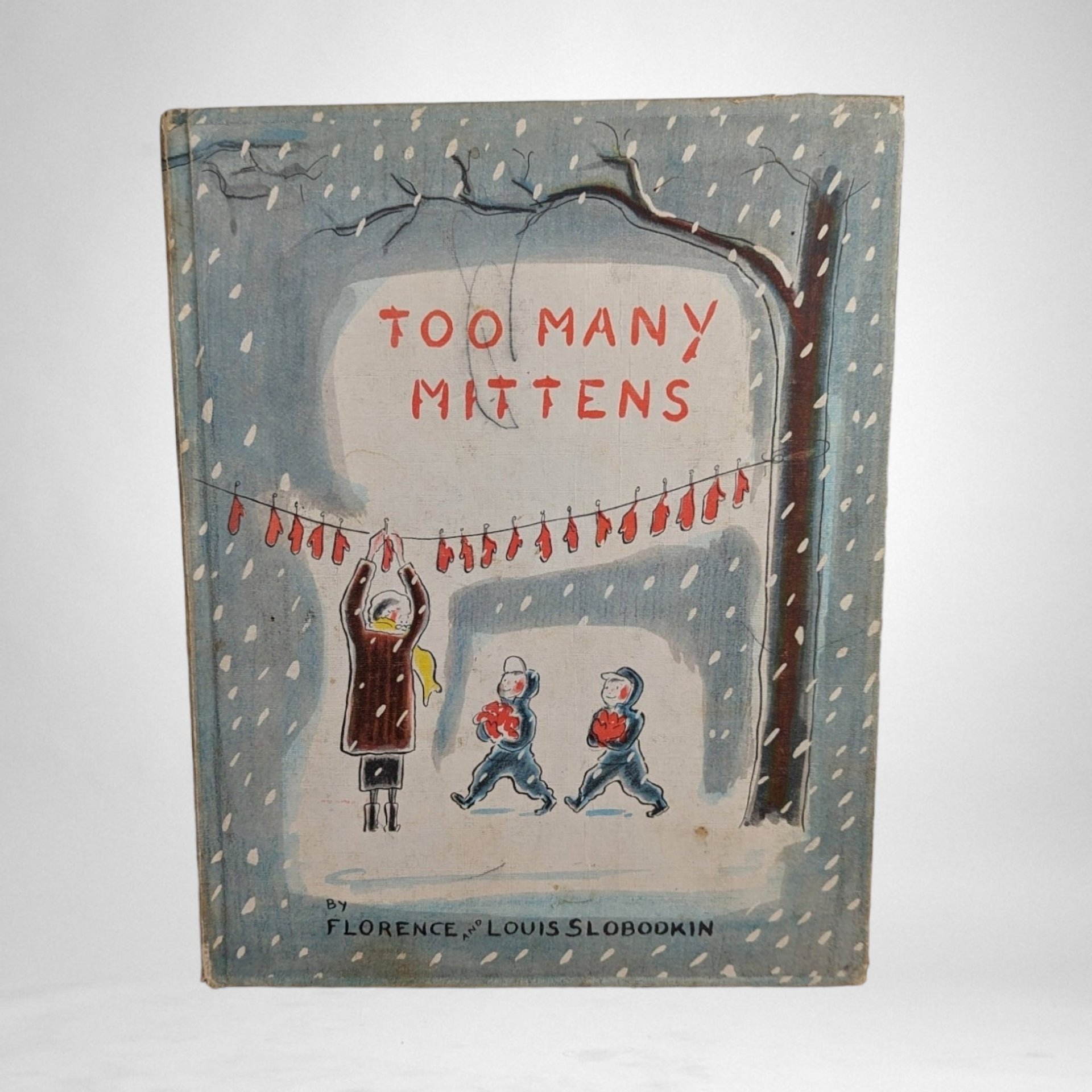 Charming Vintage Children's Book: 'Too Many Mittens' by Florence and Louis Slobodkin - Timeless Tale of Whimsy