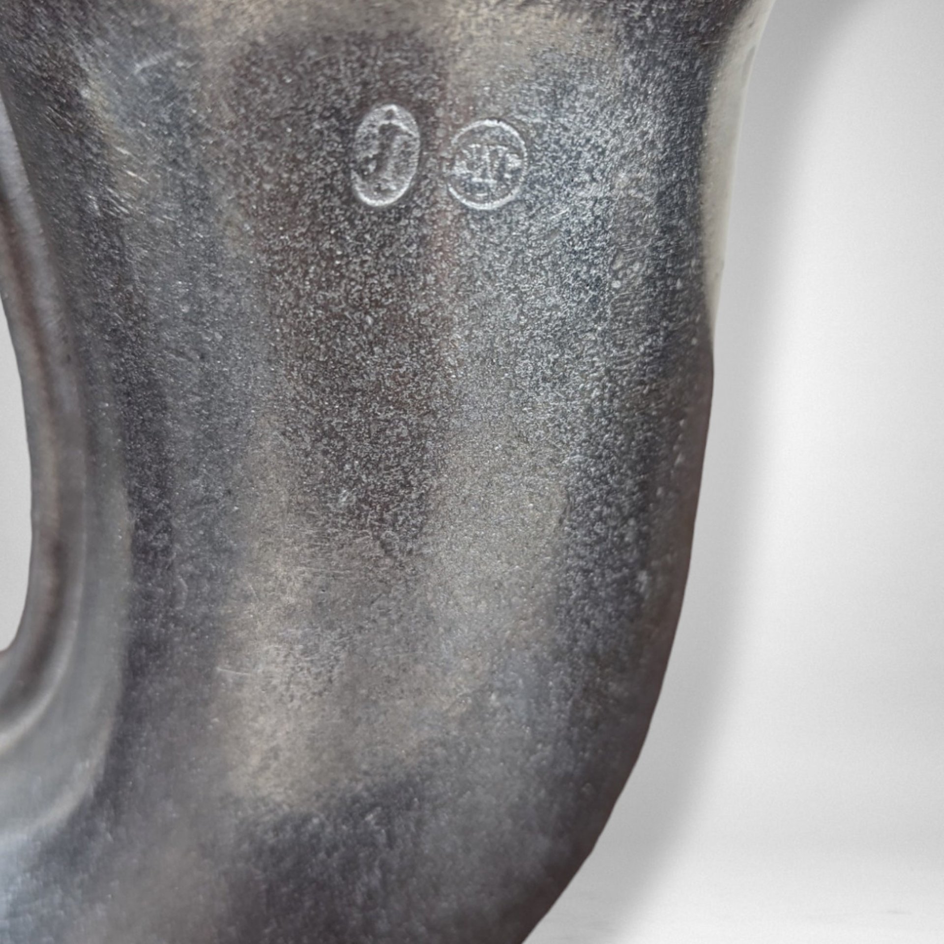 Vintage Pewter Tavern Horn Mug