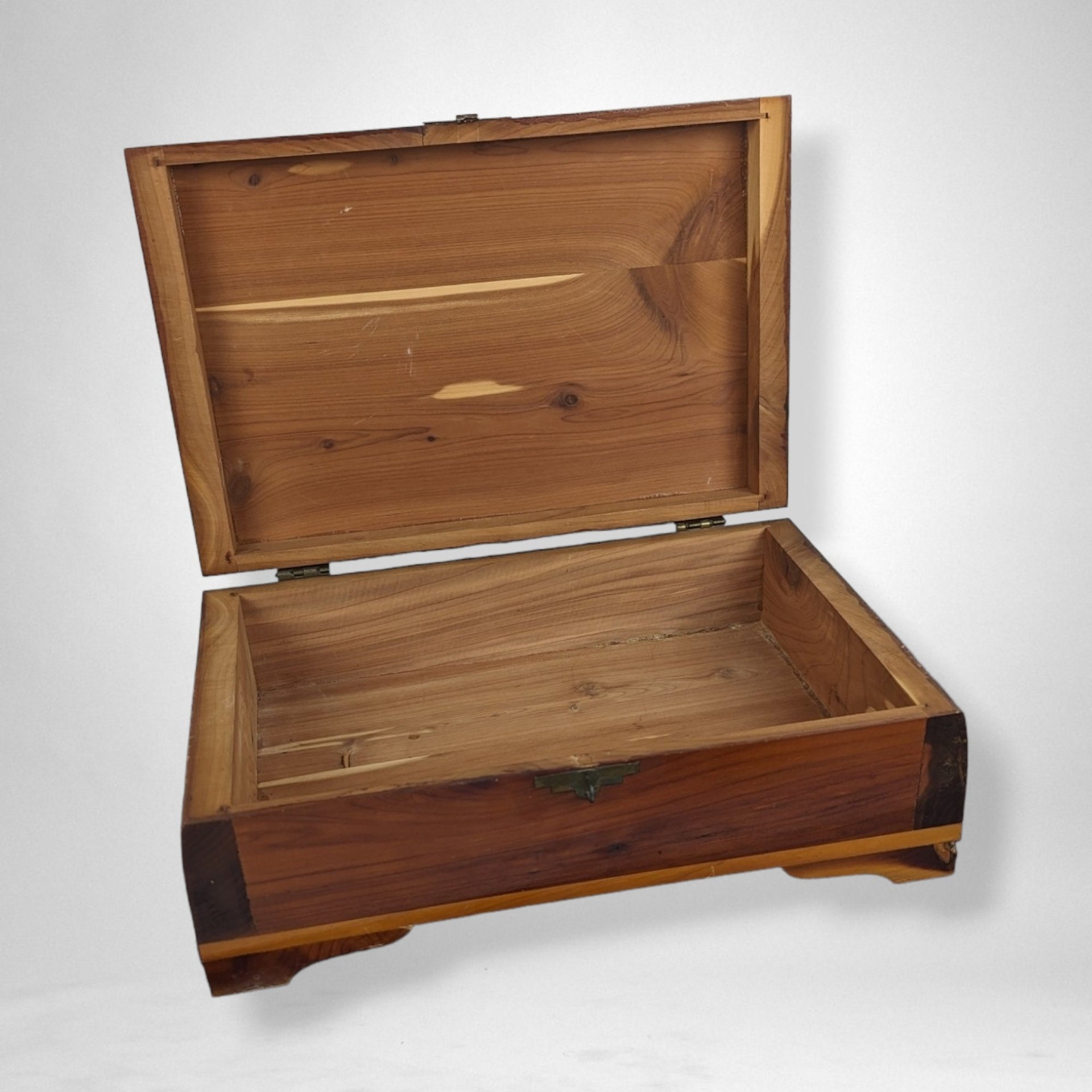 1930s Cedar Storage Box, Dresser Box, Jewelry Box